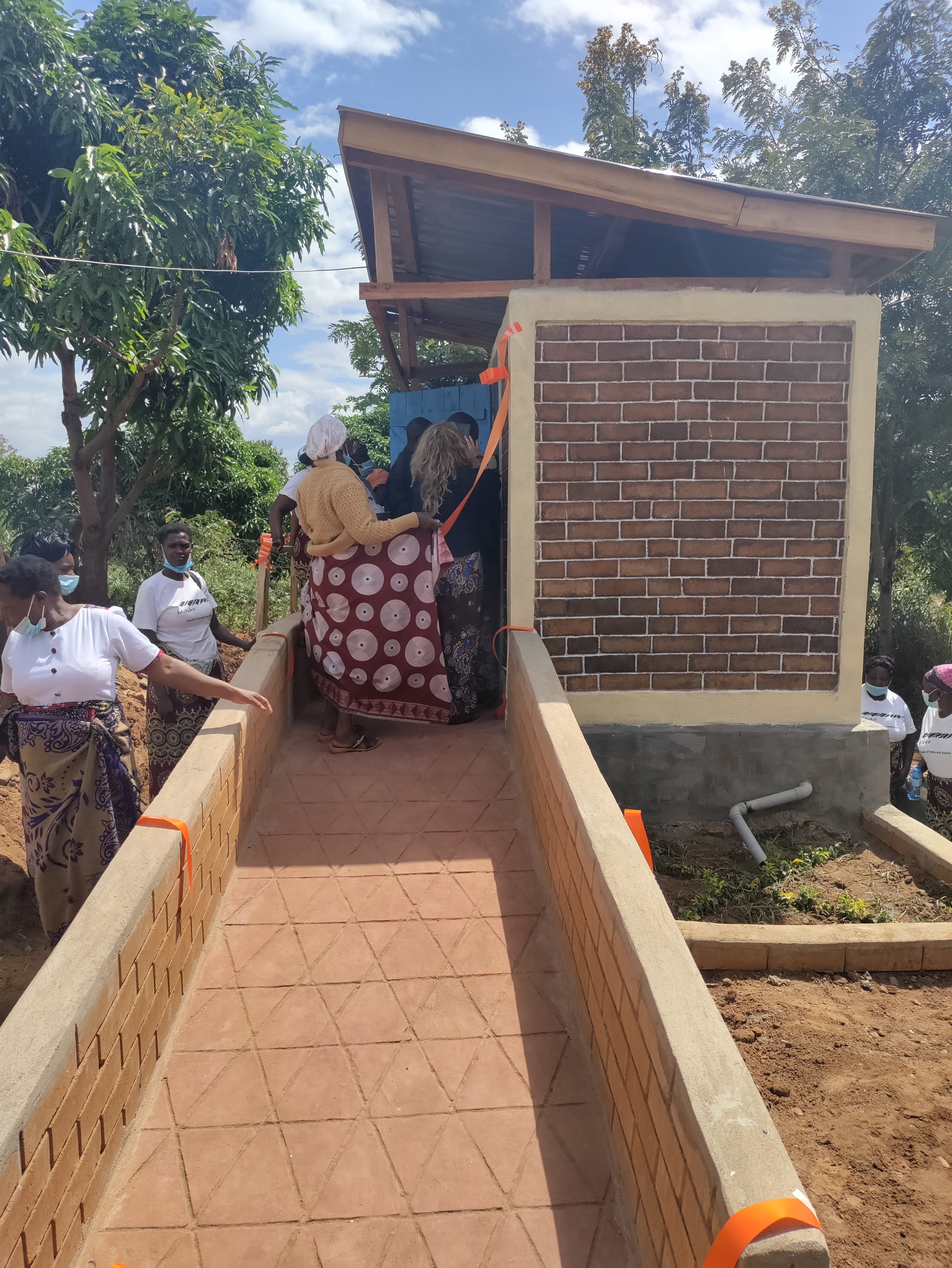 The accessible dry toilet is ready for use!