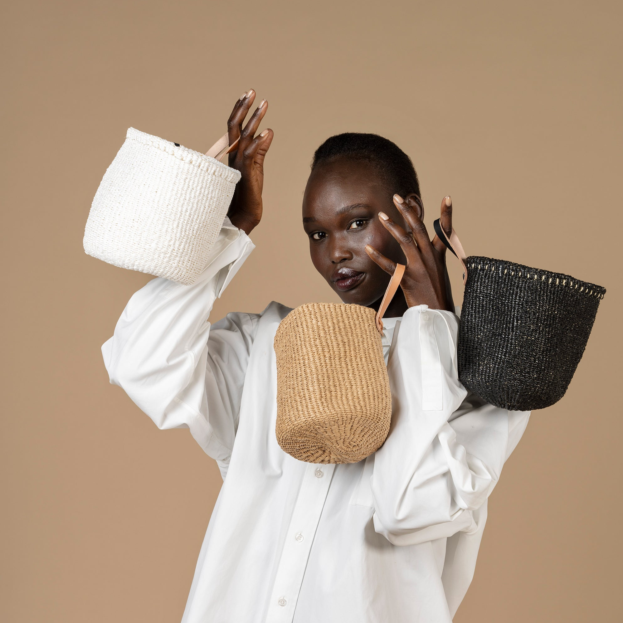 Kiondo kori ripustuslenkillä | Ruskea XS