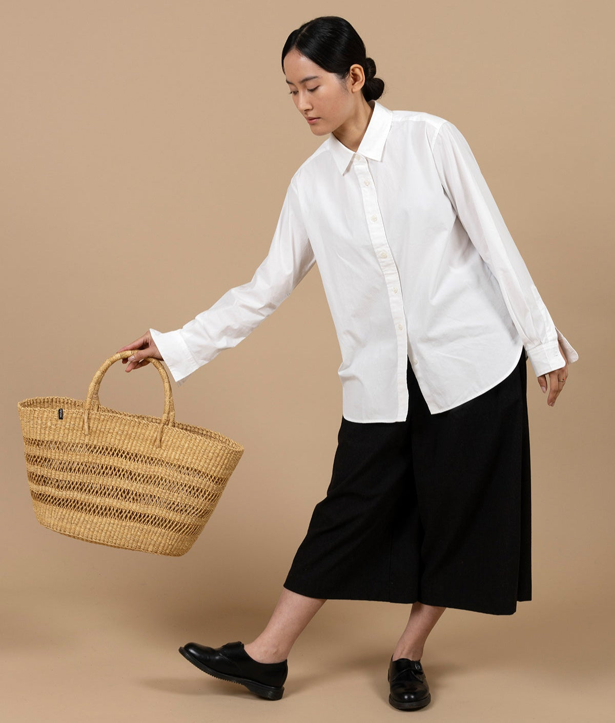 Mifuko Elephant grass Market basket M Bolga market basket | Natural open weave M handmade fair trade