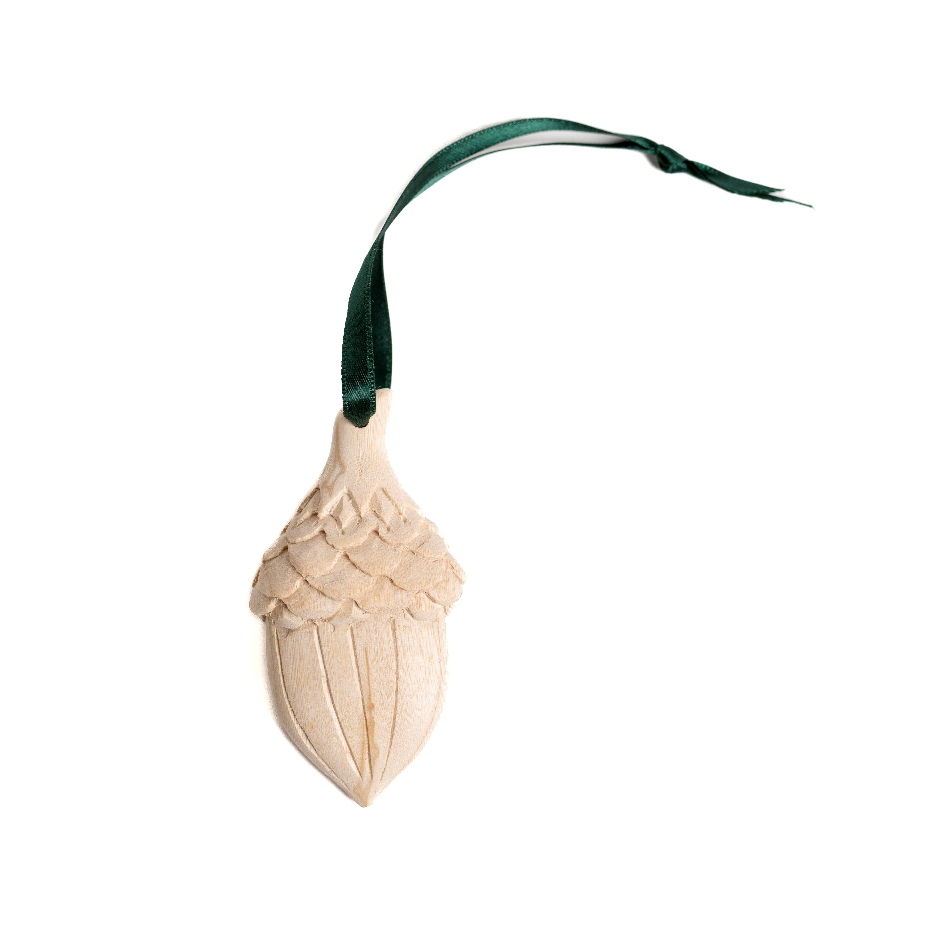 acorn hand made wooden ornament fair trade beuatiful