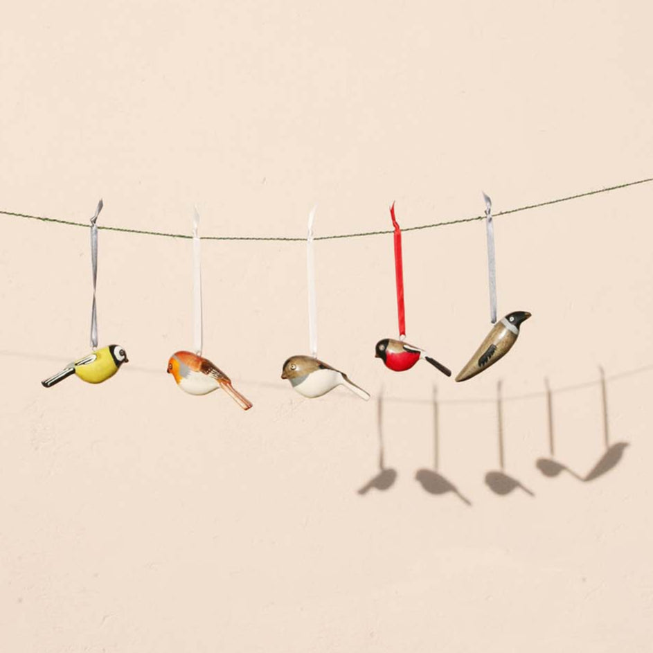 Handmade fair trade Jacaranda wood Wooden ornament | Jackdaw