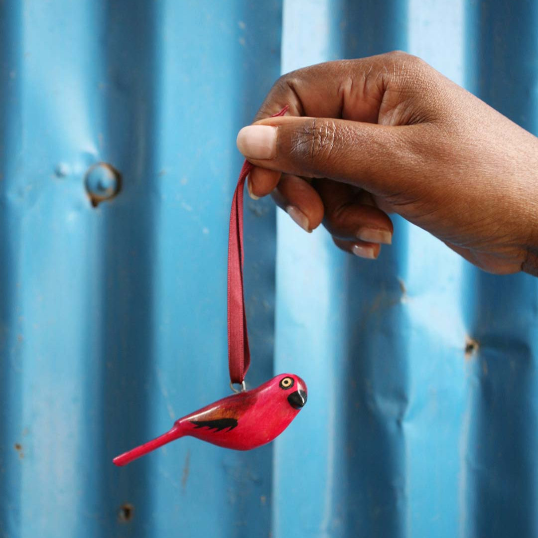 Handmade fair trade Jacaranda wood Wooden ornament | Firefinch