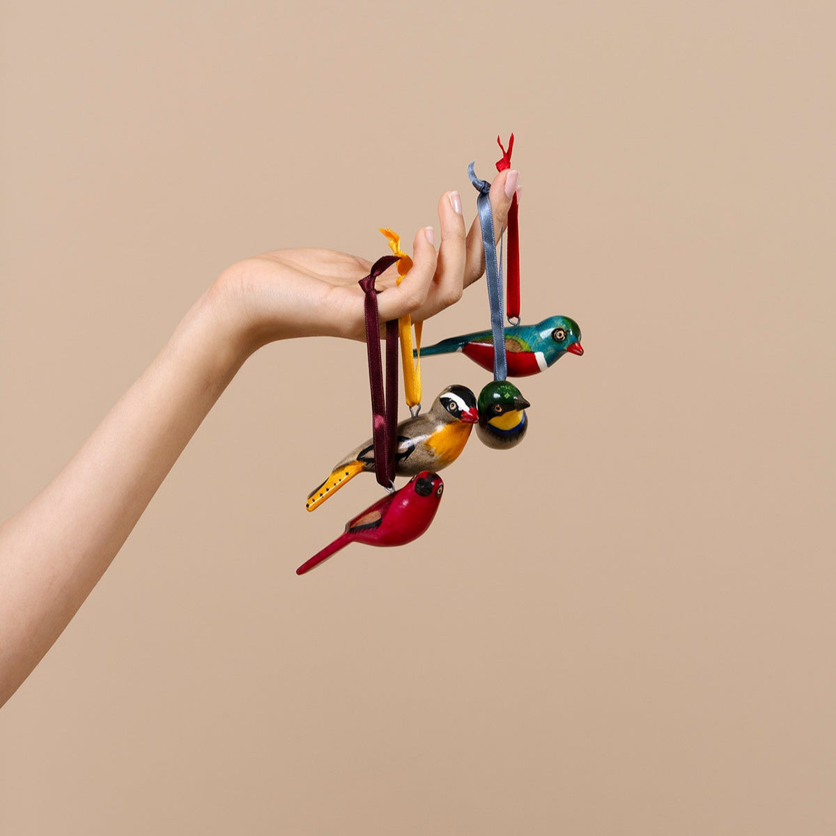 Holzanhänger | Anhängerset 4 Kenianische Vögel