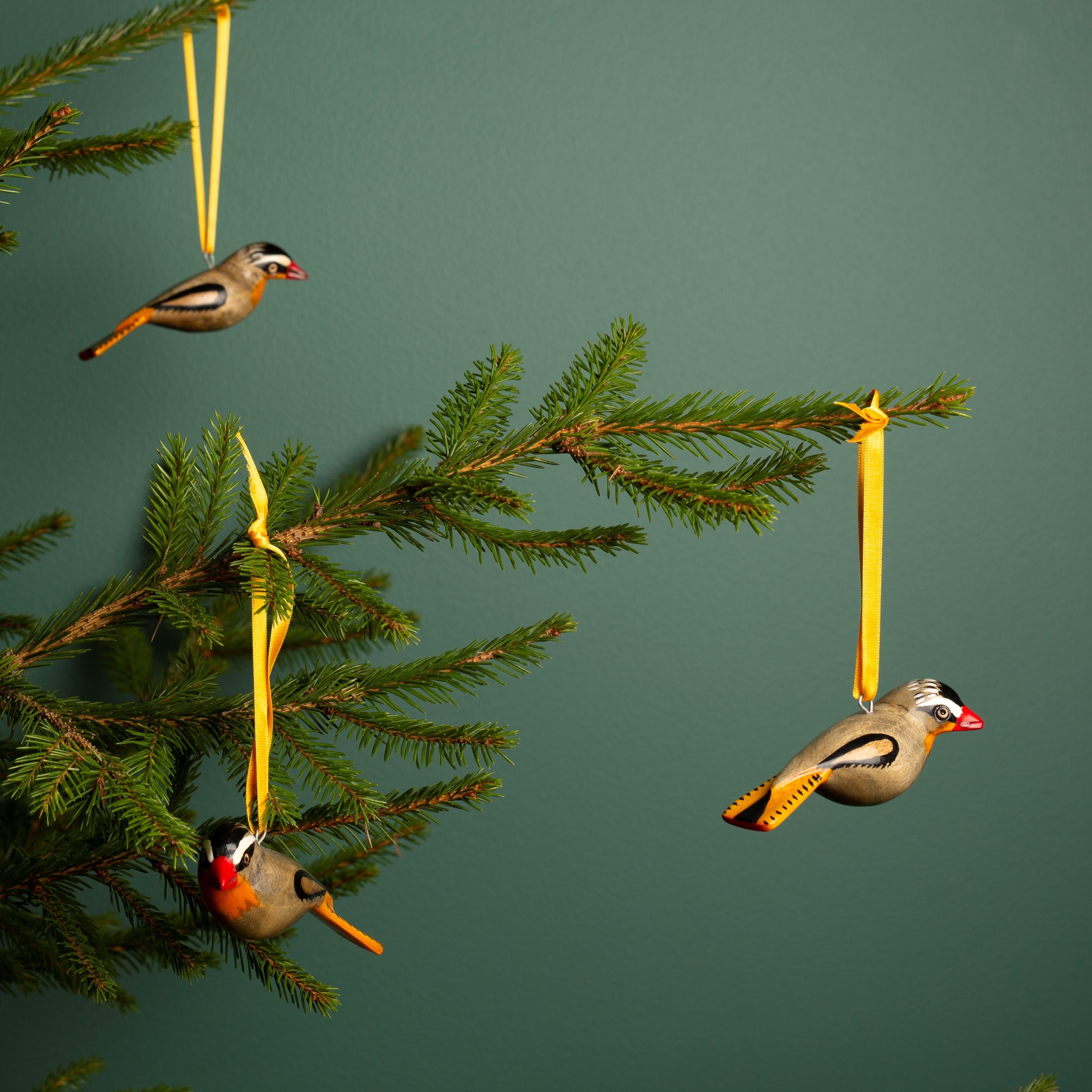 Holzornament | Rotkehlchen