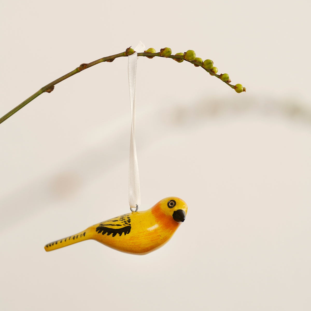 golden weaver handmade fair trade wooden ornament