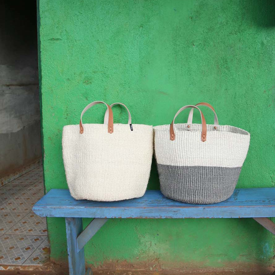 handmade Mifuko Sisal Market basket M Kiondo market basket | Natural M fair trade