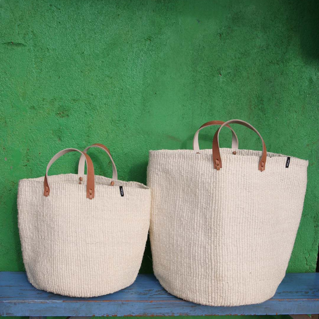handmade Mifuko Sisal Market basket M Kiondo market basket | Natural M fair trade
