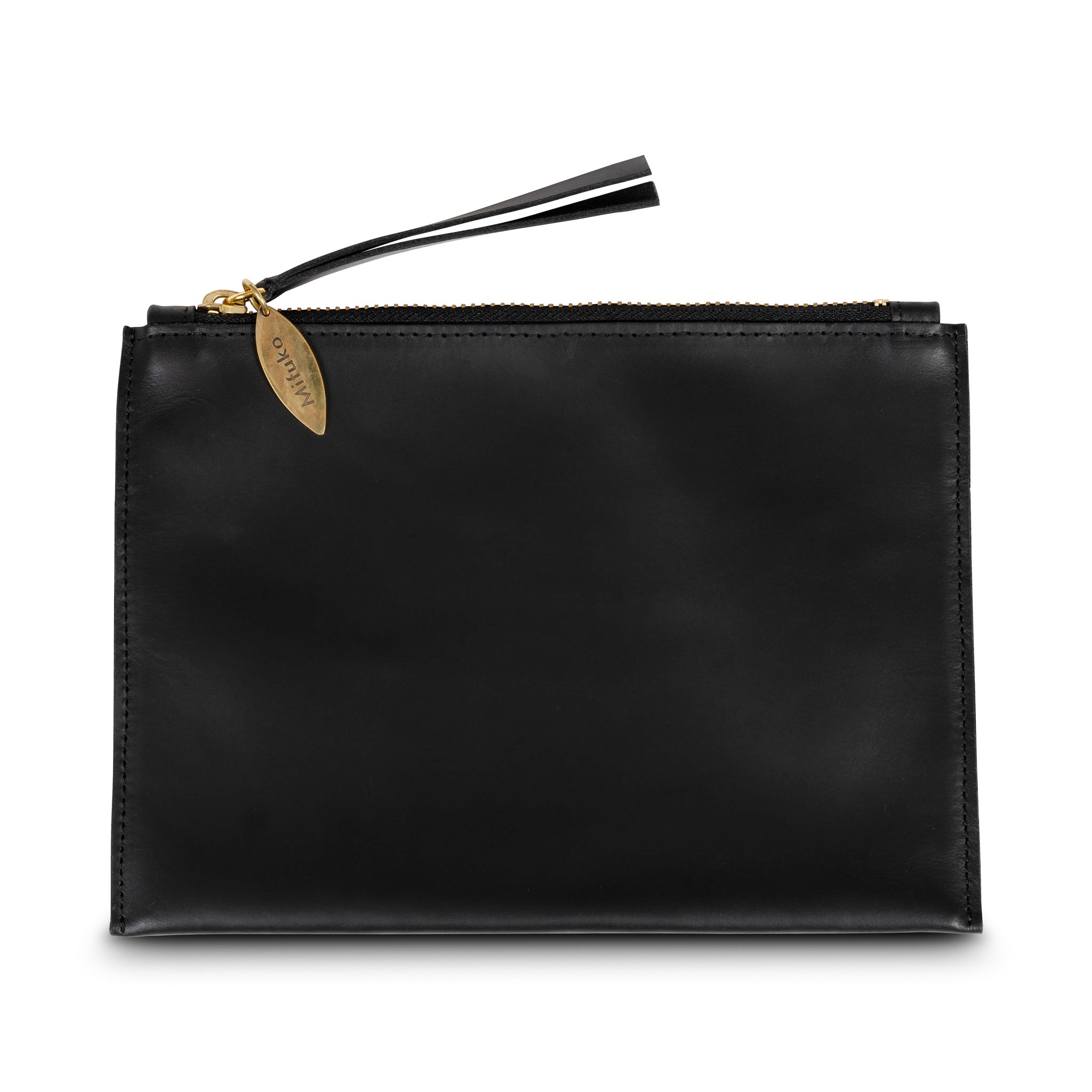 Leather pouch black hotsell