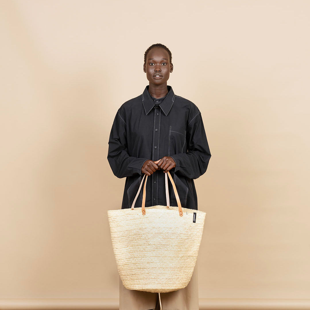 Mkeka shopper Palm fair trade handmade