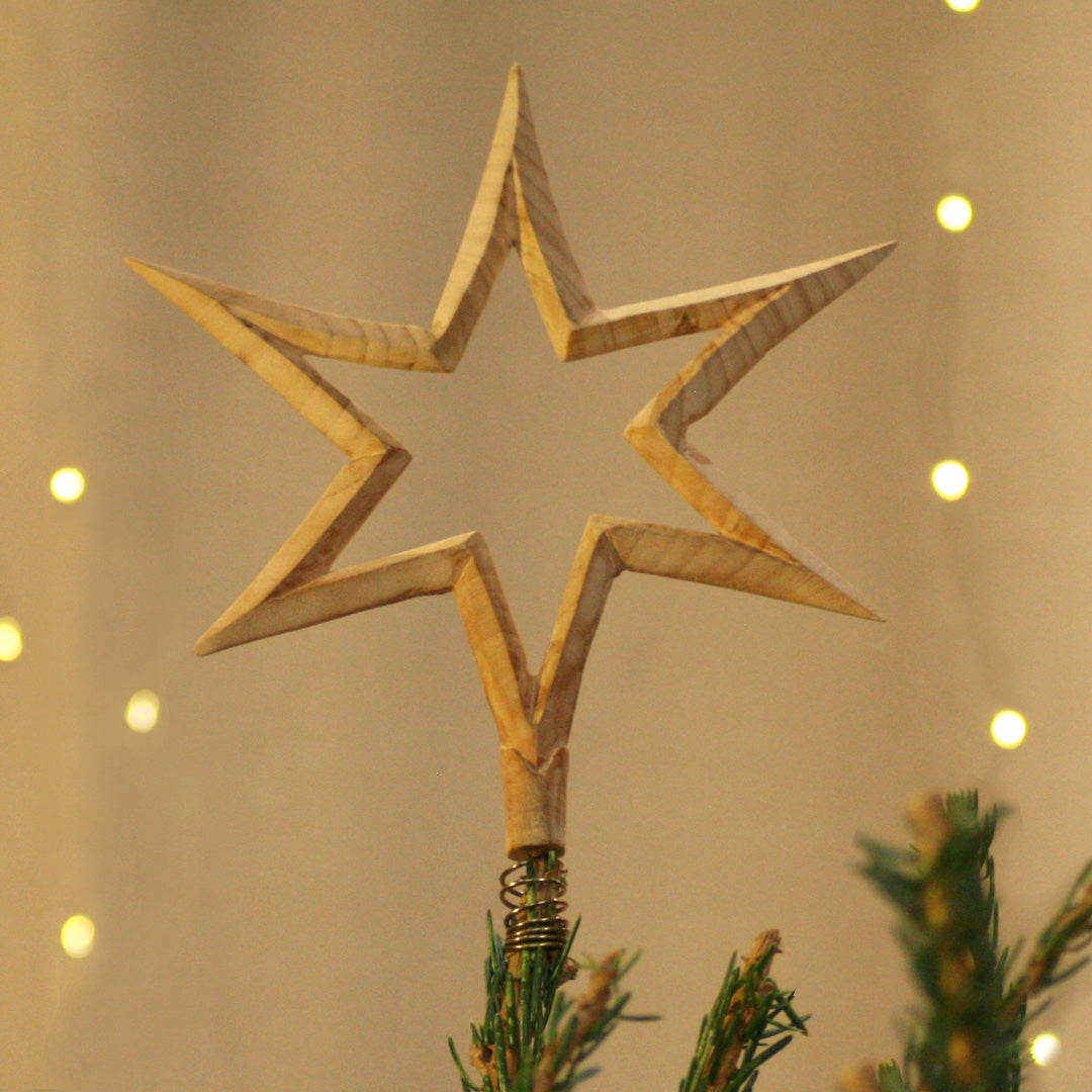 Wooden ornament | Christmas tree star