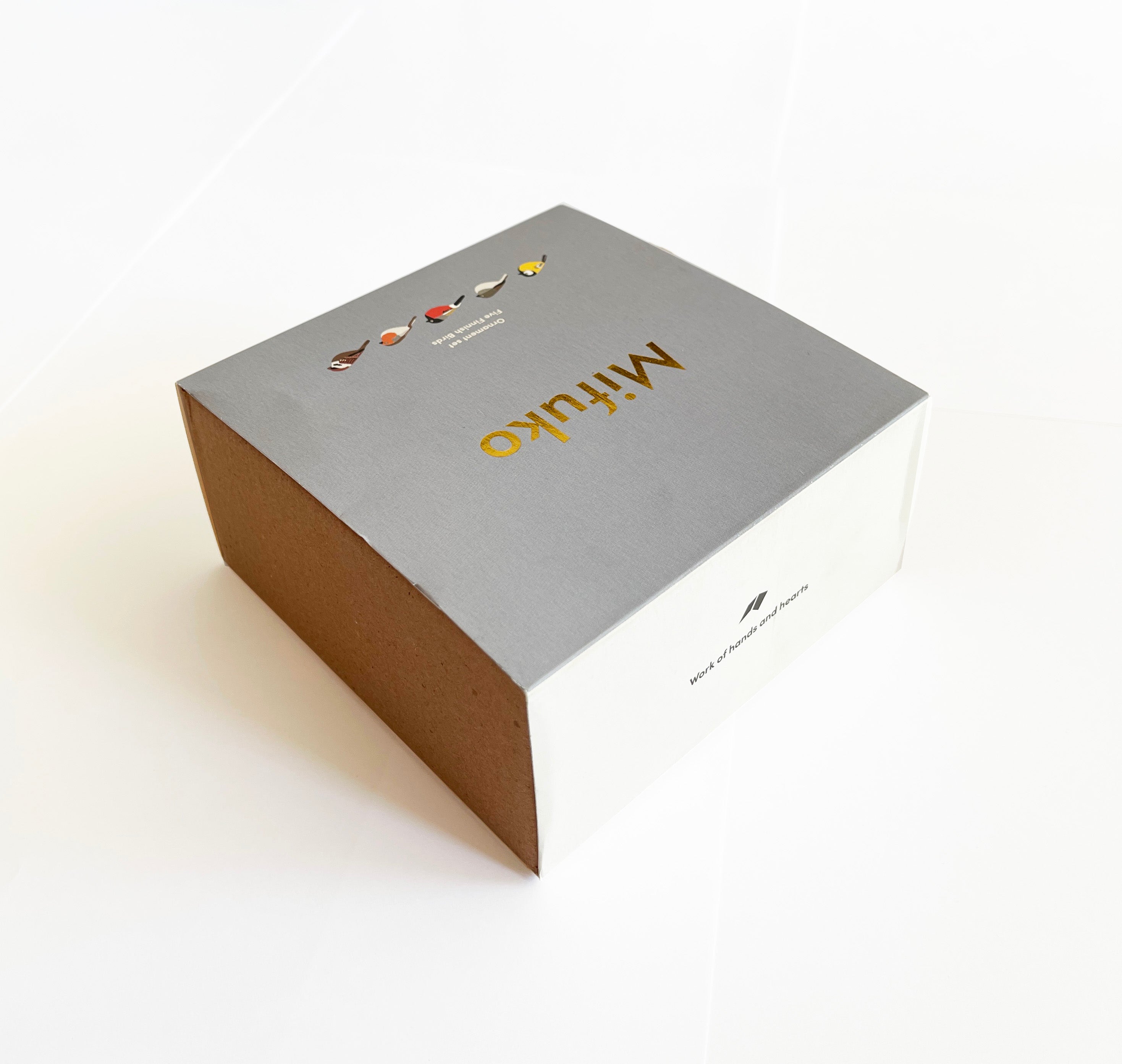 Set of Finnish birds, hand-carved and hand-painted, Fair Trade certified