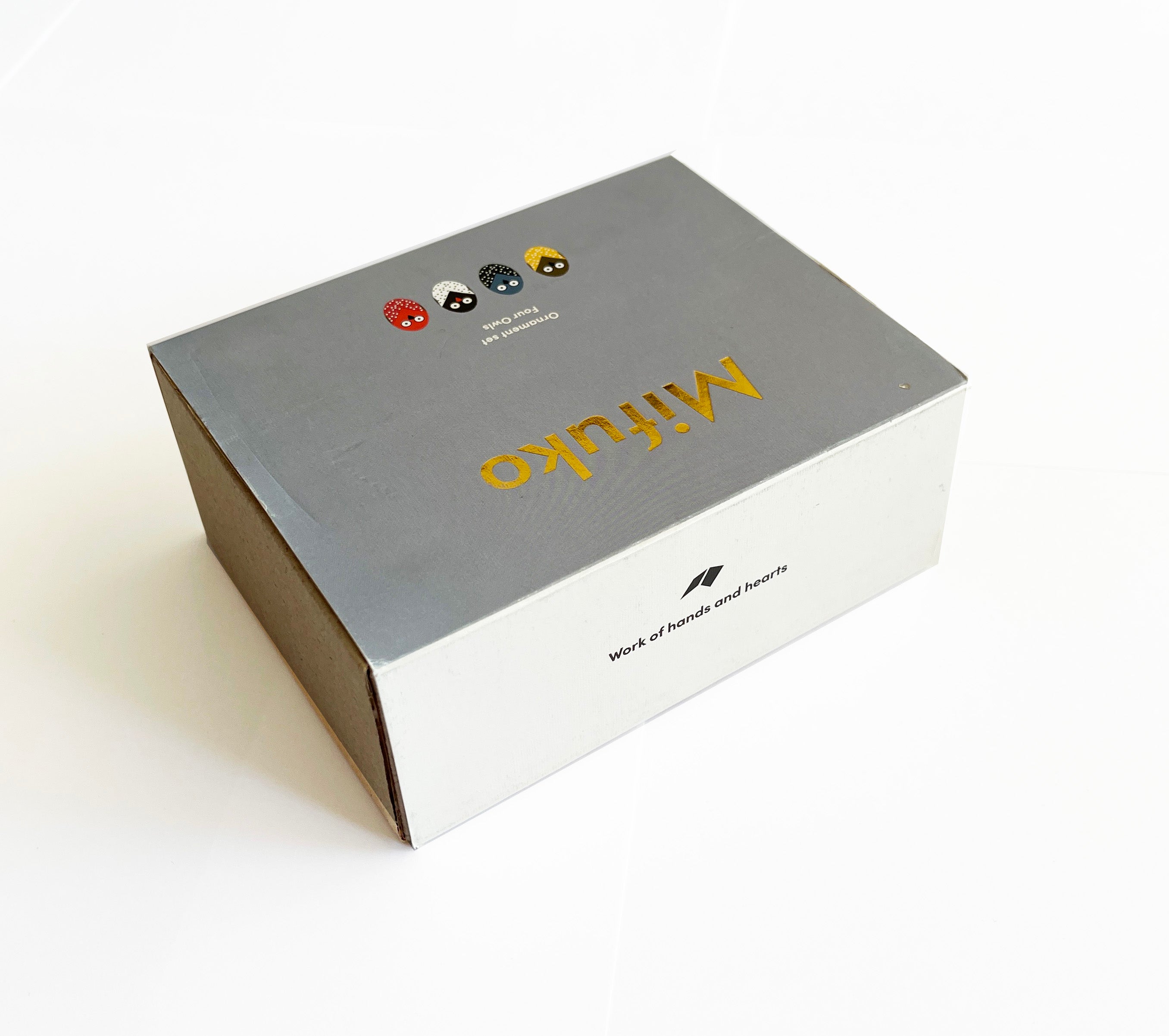 Set of Owls, hand-carved and hand-painted, Fair Trade certified