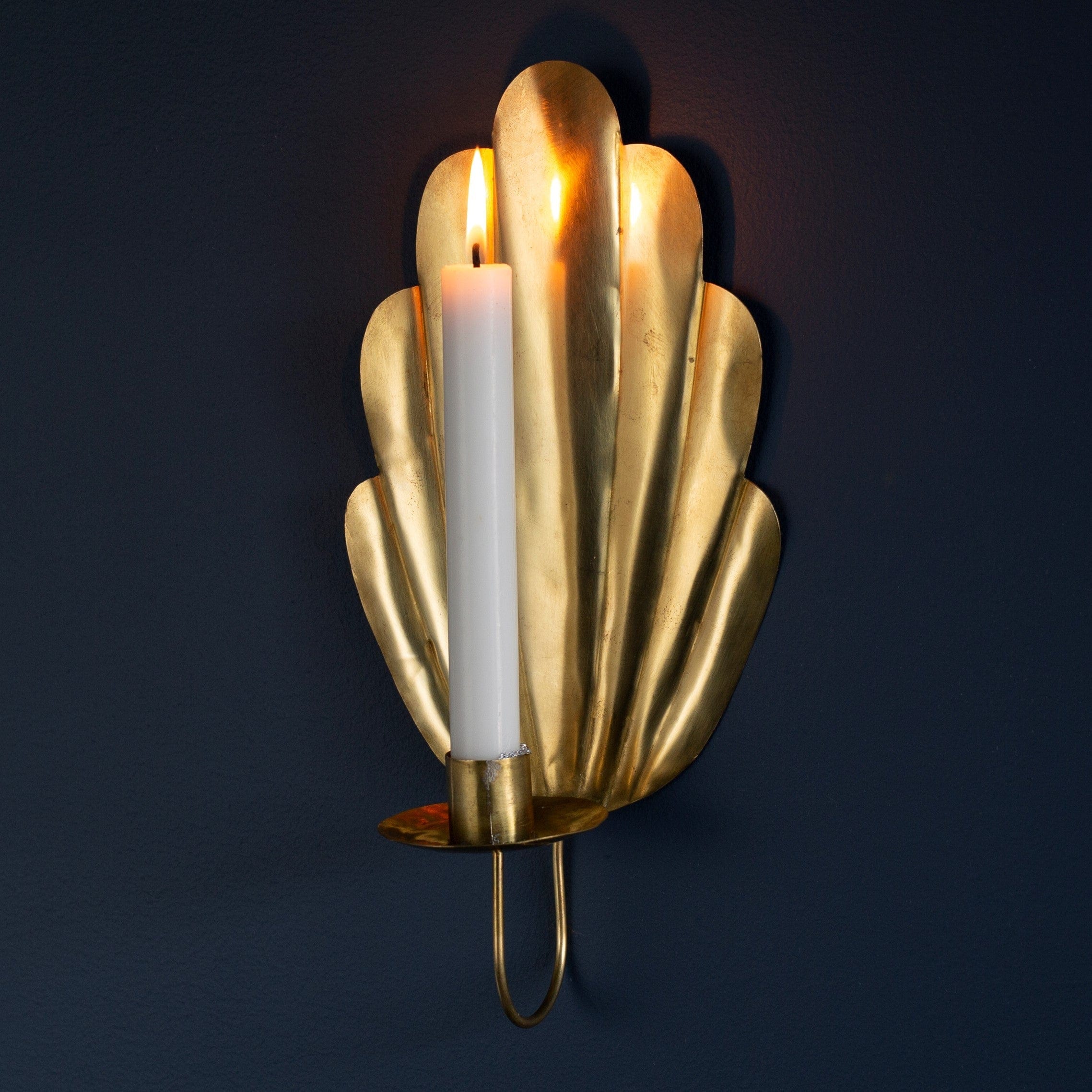 Mifuko Brass Candle holder Wall sconce B taper candle | Brass
