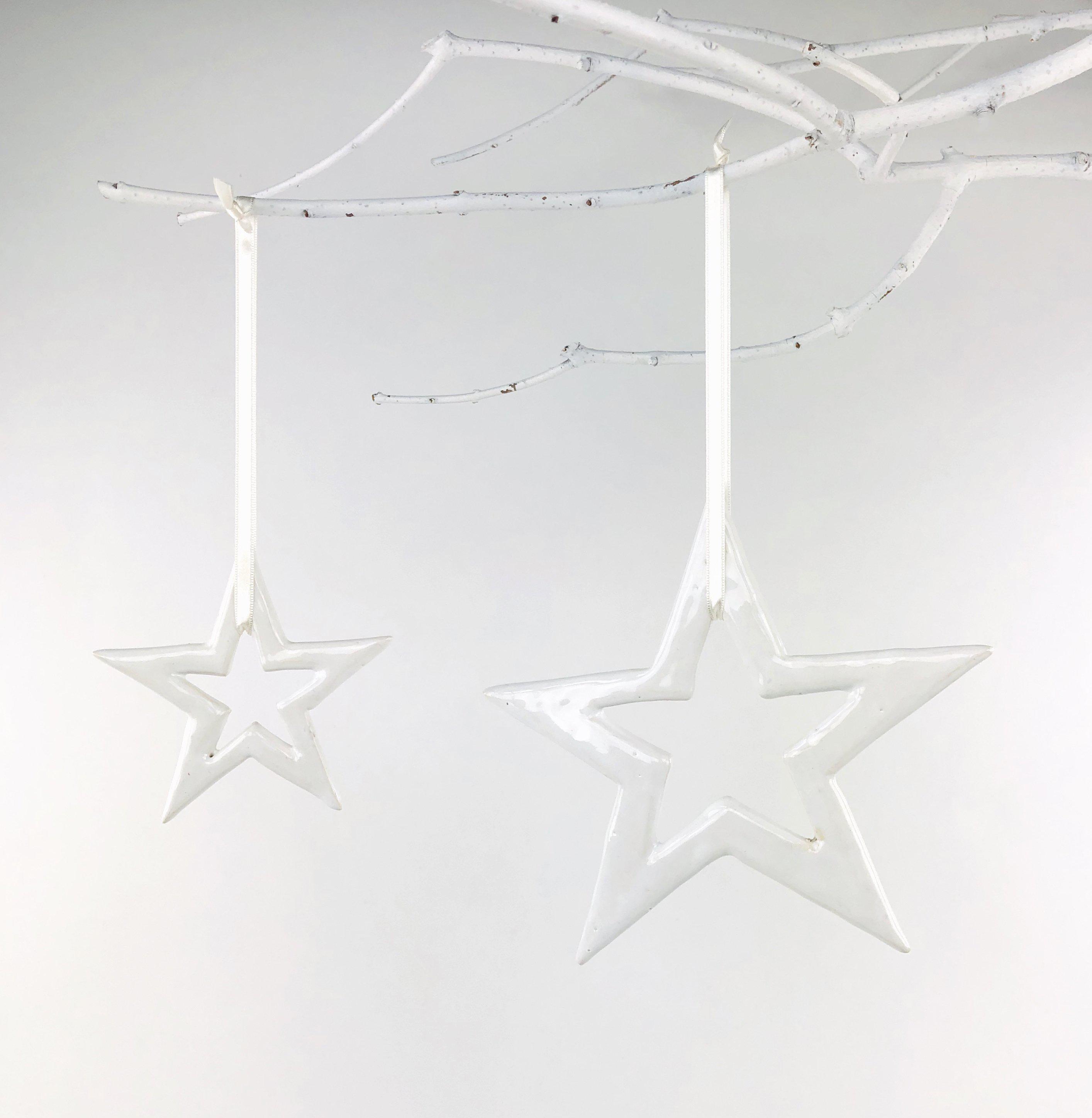 Mifuko Ceramic Ornament S Ceramic ornament | White star S