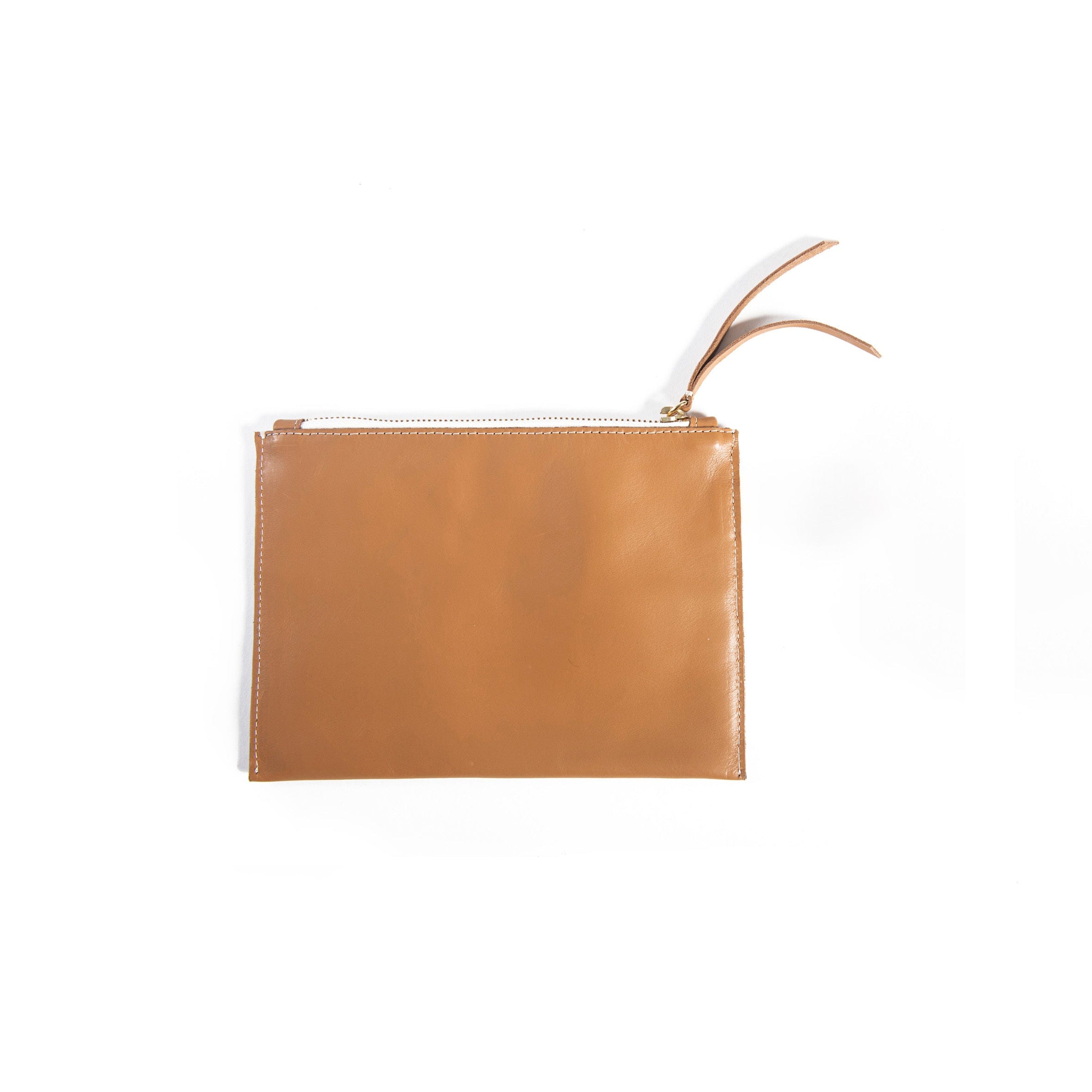 Mifuko Leather and cotton Pouch Leather pouch | Light brown