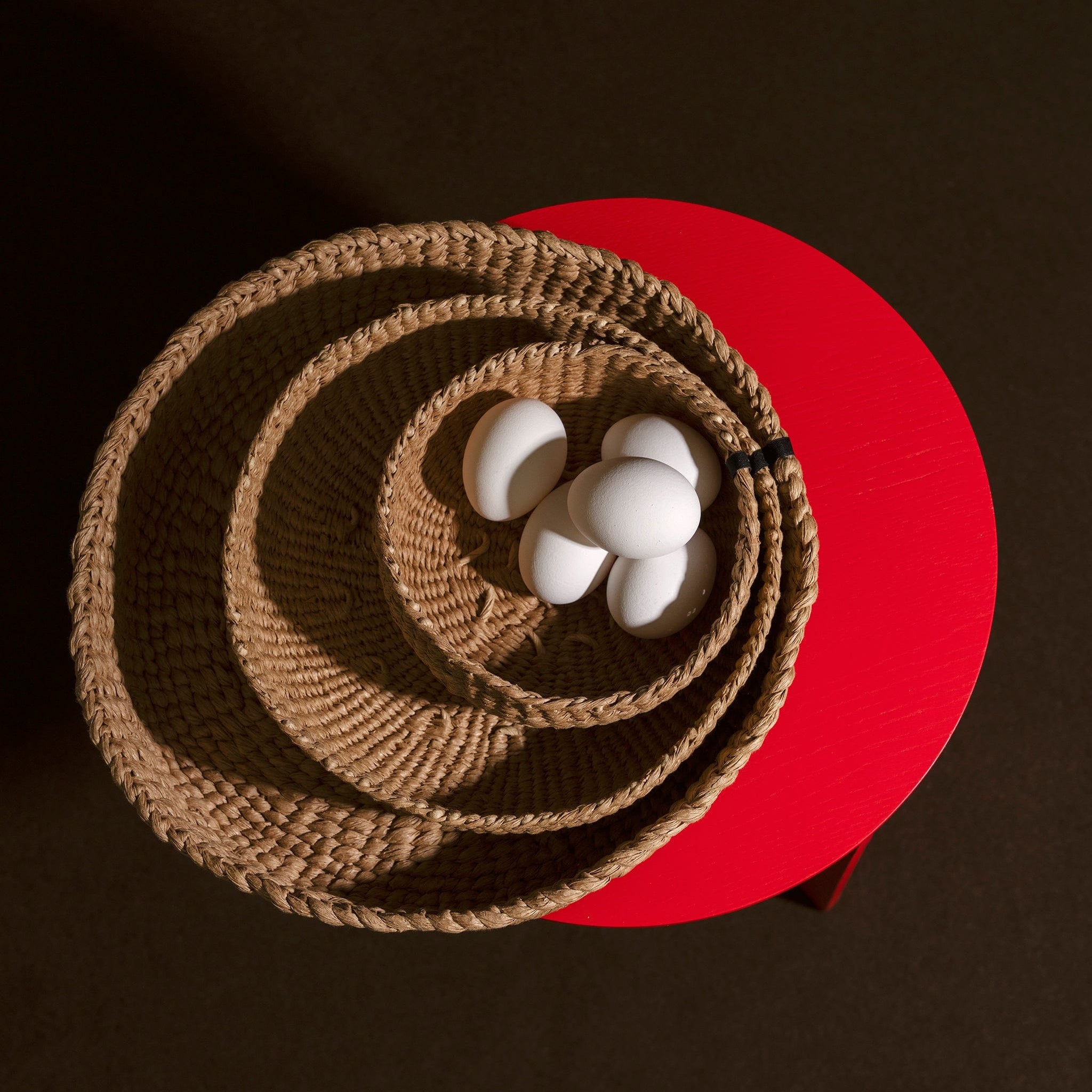 Mifuko Paper Bowl basket M Kiondo Bowl | Brown M