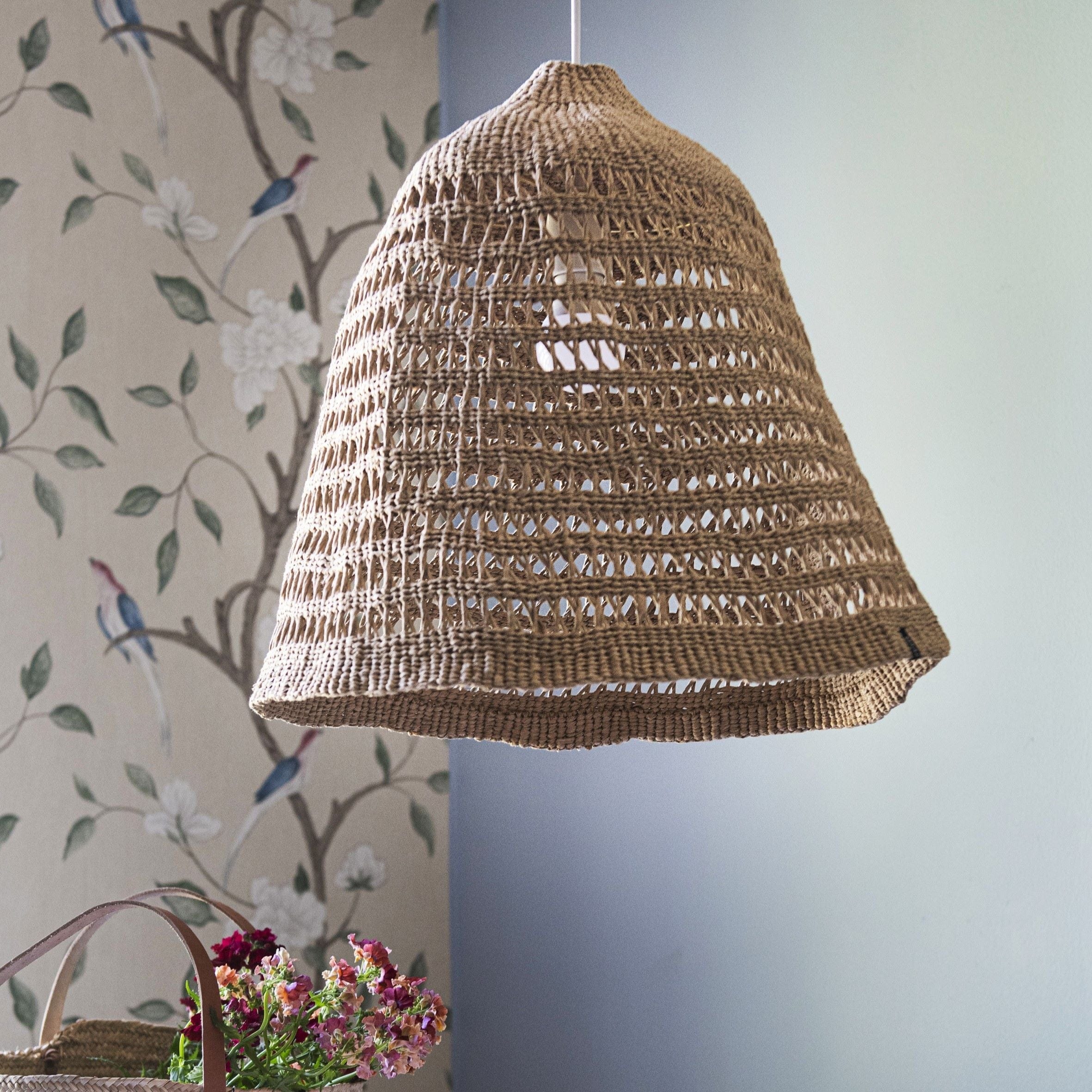 Mifuko Paper Lamp Shade Kiondo lampshade | Open weave L
