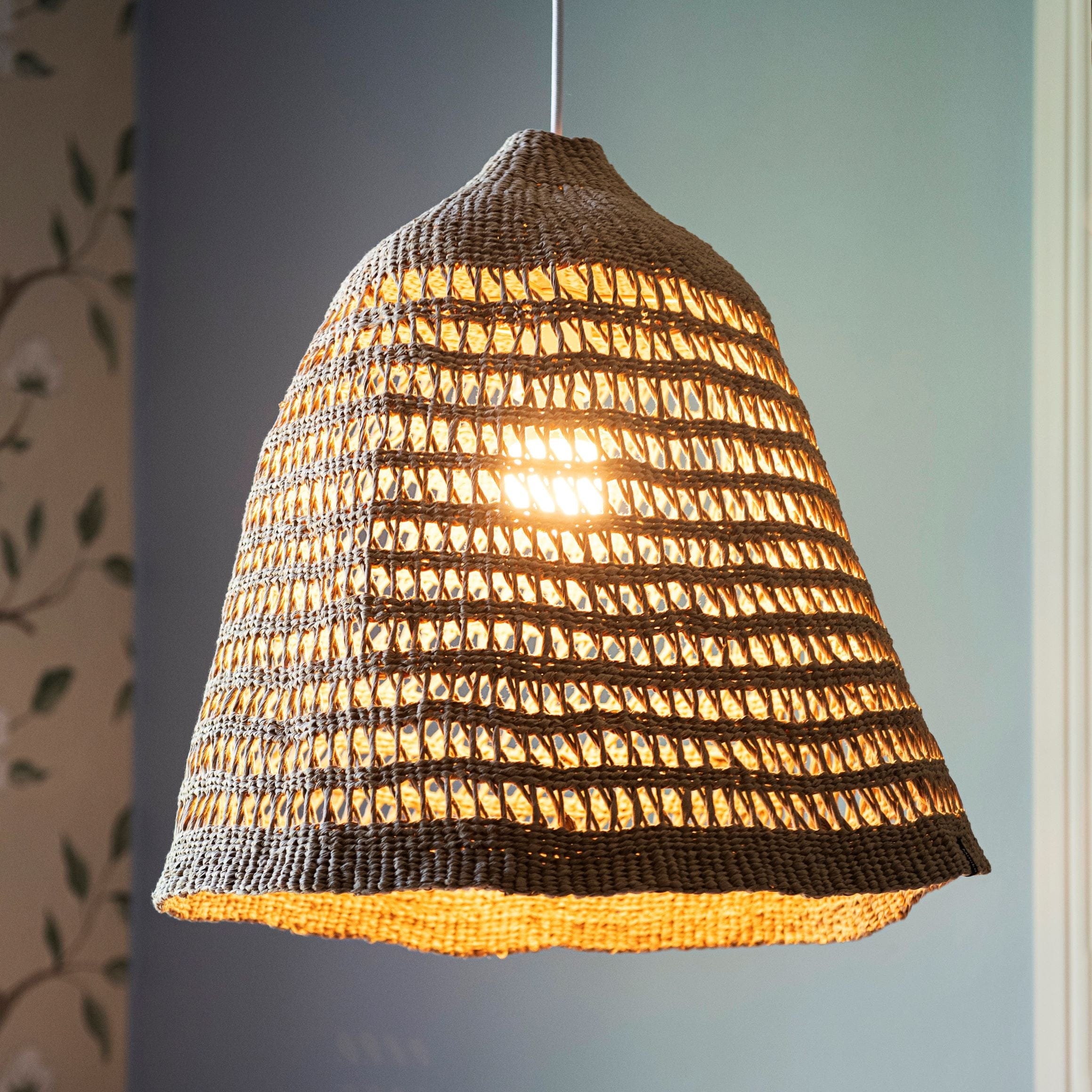 Mifuko Paper Lamp Shade Kiondo lampshade | Open weave L