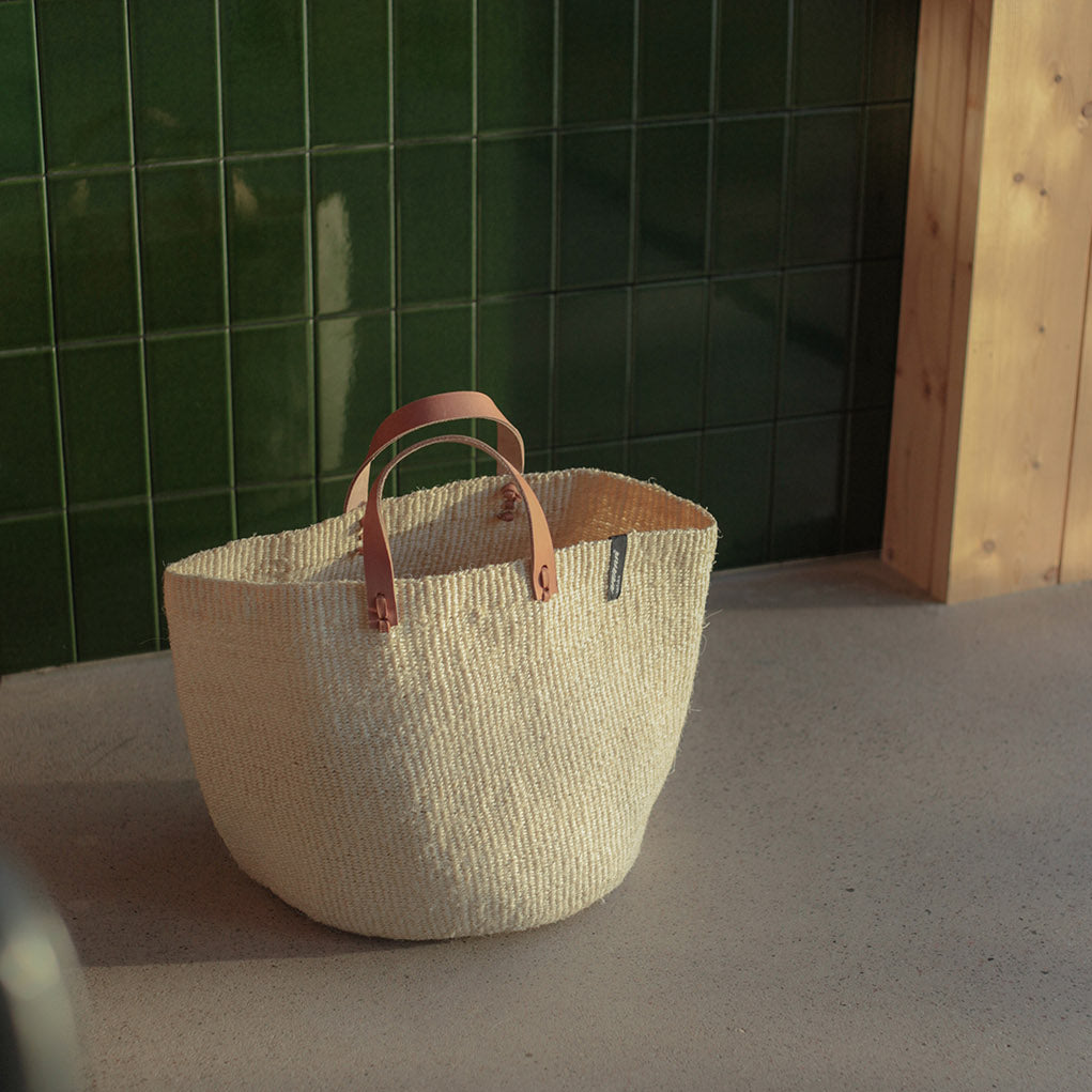 handmade Mifuko Sisal Market basket M Kiondo market basket | Natural M fair trade