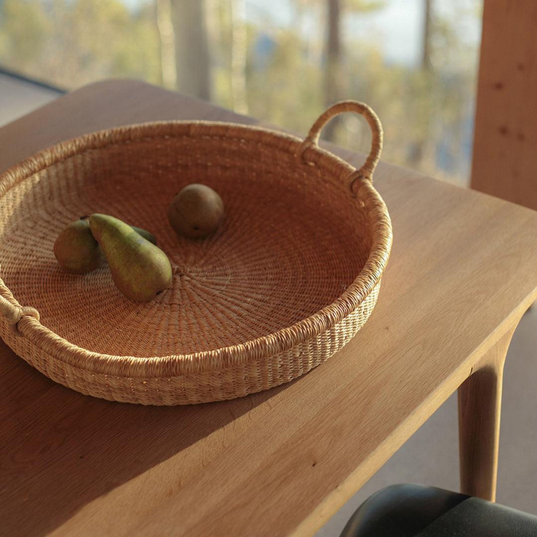 Large handmade bowl fair trade natural fibre beautiful