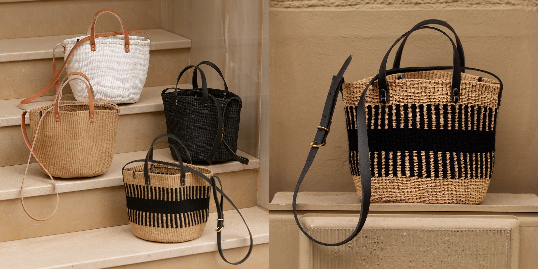 Cross-body basket bags