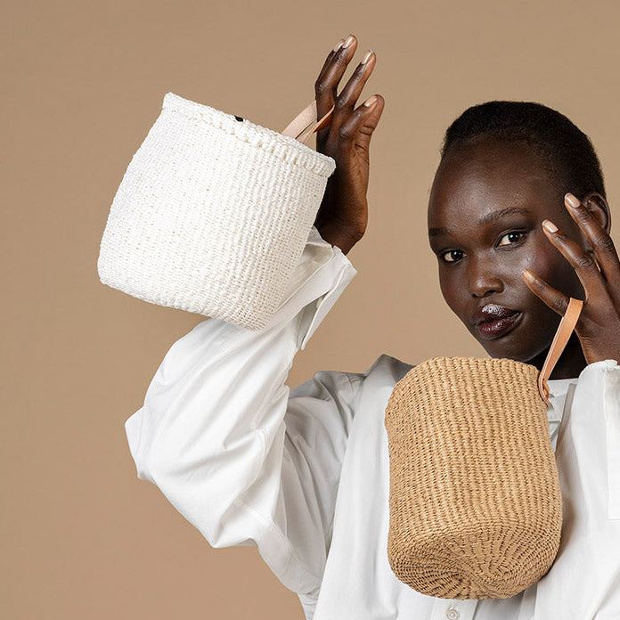 Kiondo basket | White with loop XS