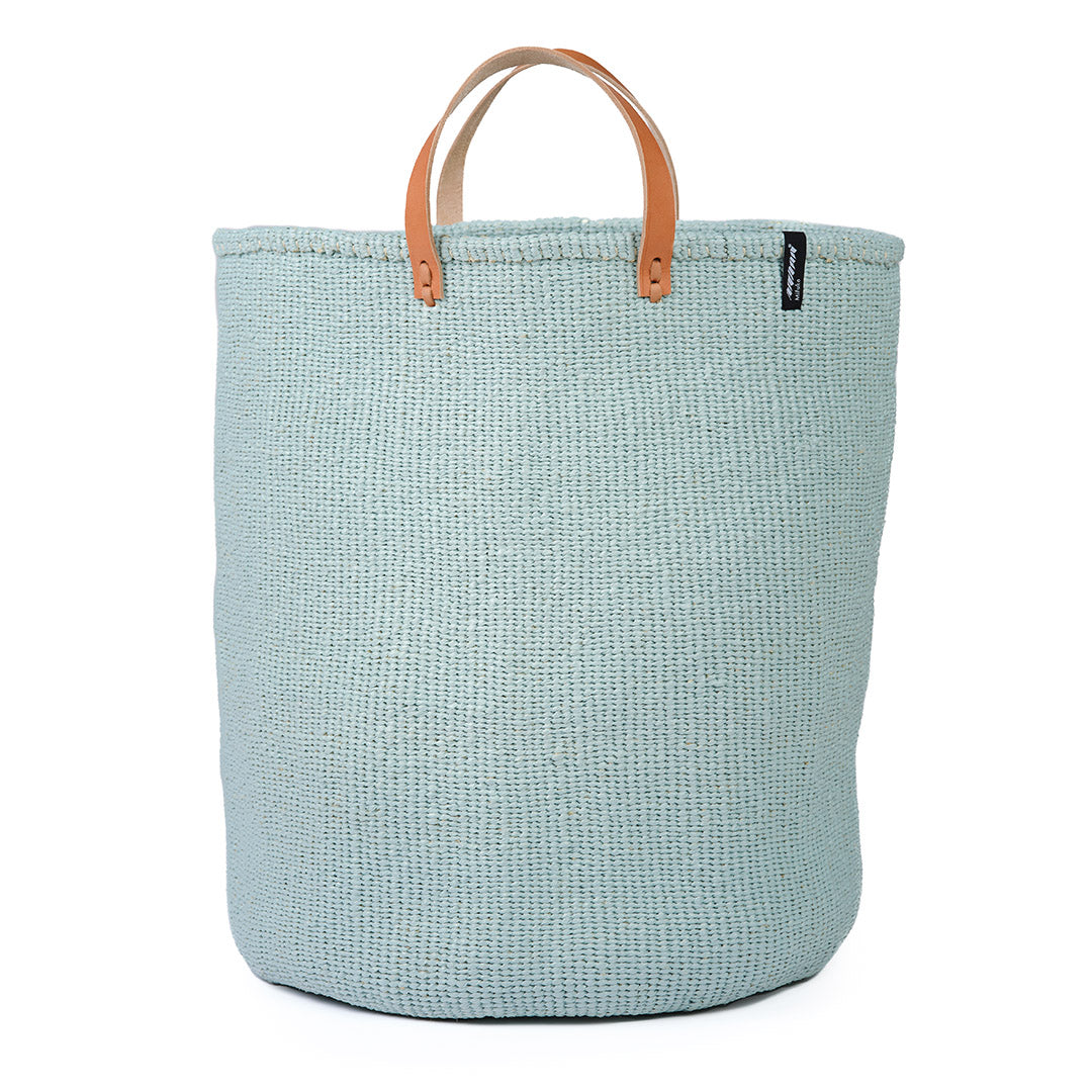 Kiondo floor basket | Light blue with handles XL