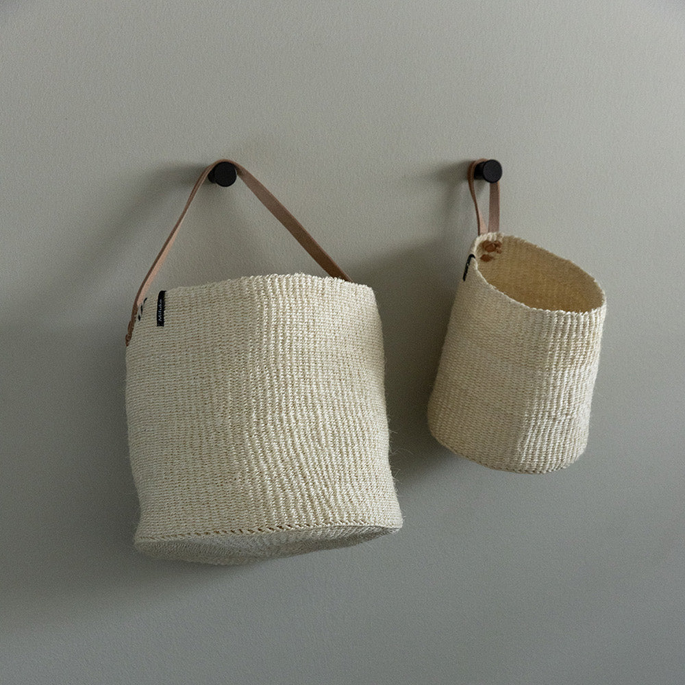 Kiondo basket | Natural with handle S