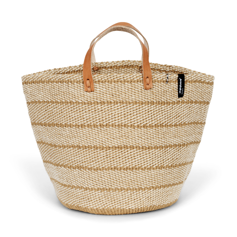 Pamba market basket | Brown twill weave M