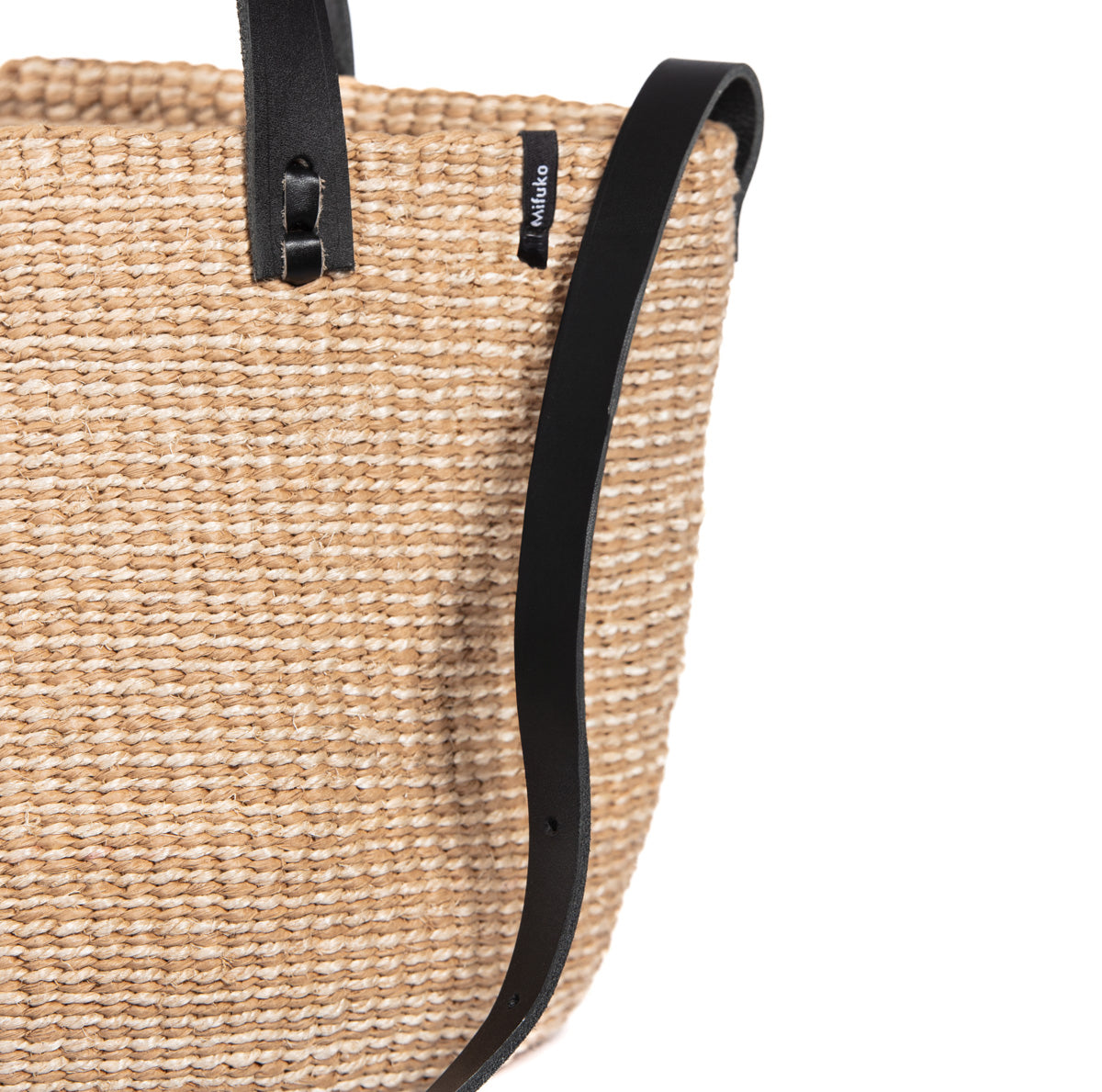 Majani olkalaukku | Beige | mustat nahkakahvat S