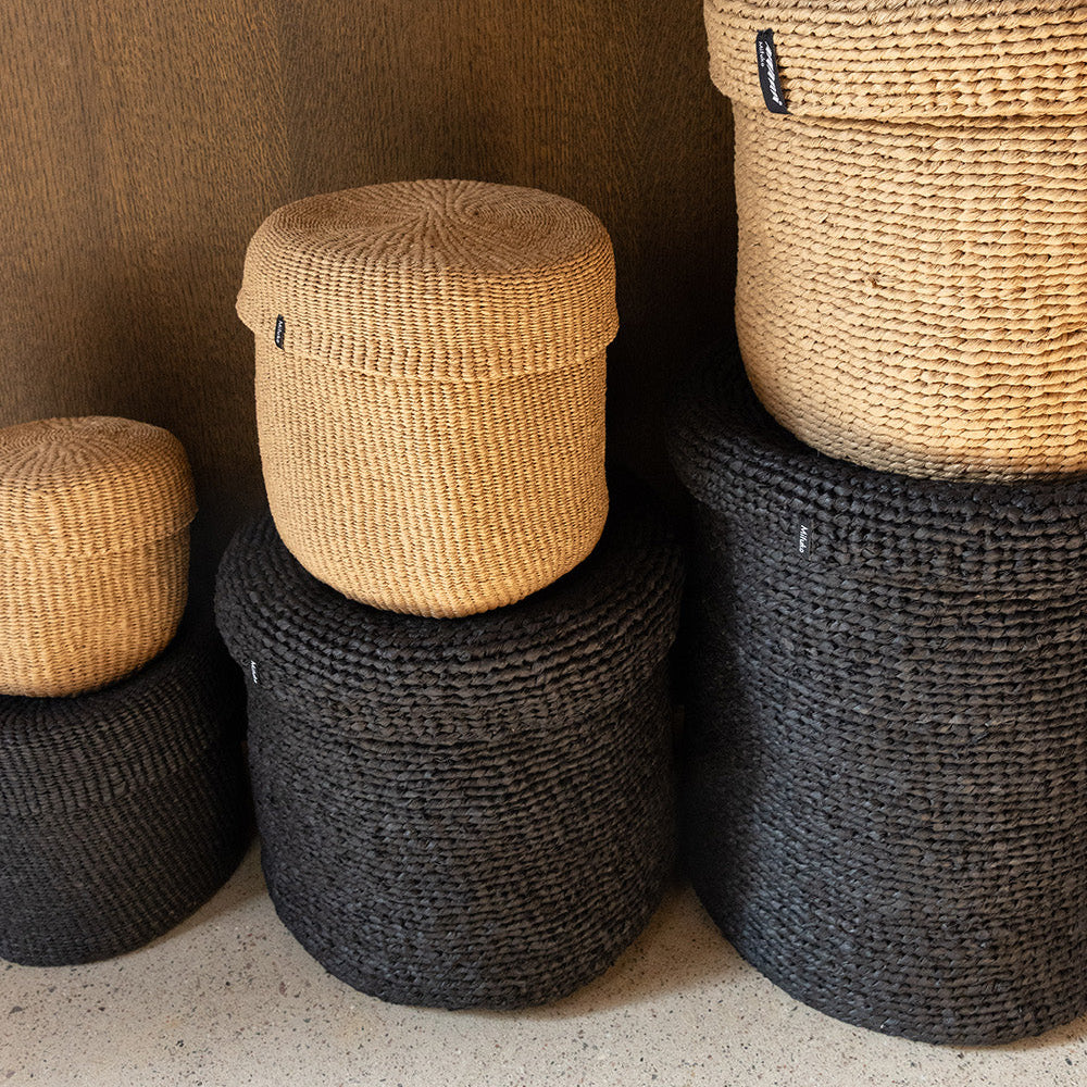 Kiondo basket with lid | Brown S