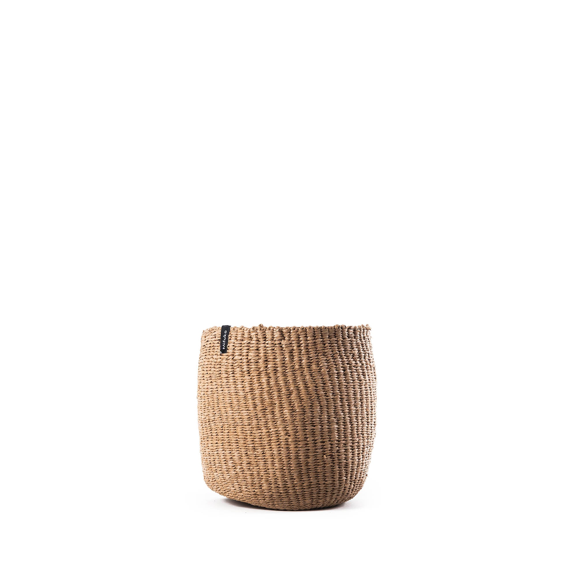 Handmade fair trade Paper Kiondo basket | Brown XS Small baskets storage paper handmade beautiful fair trade