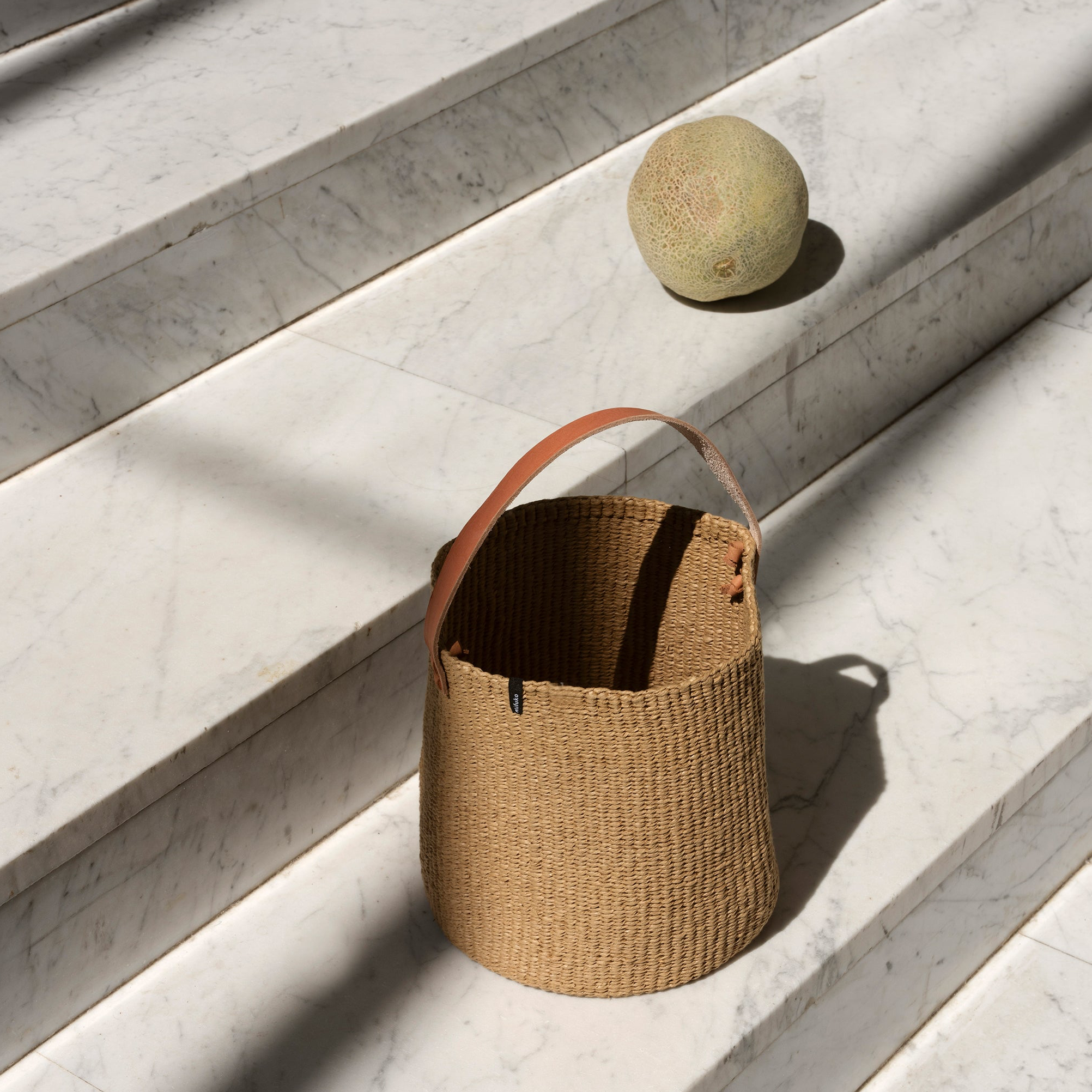 Kiondo basket | Brown with handle S