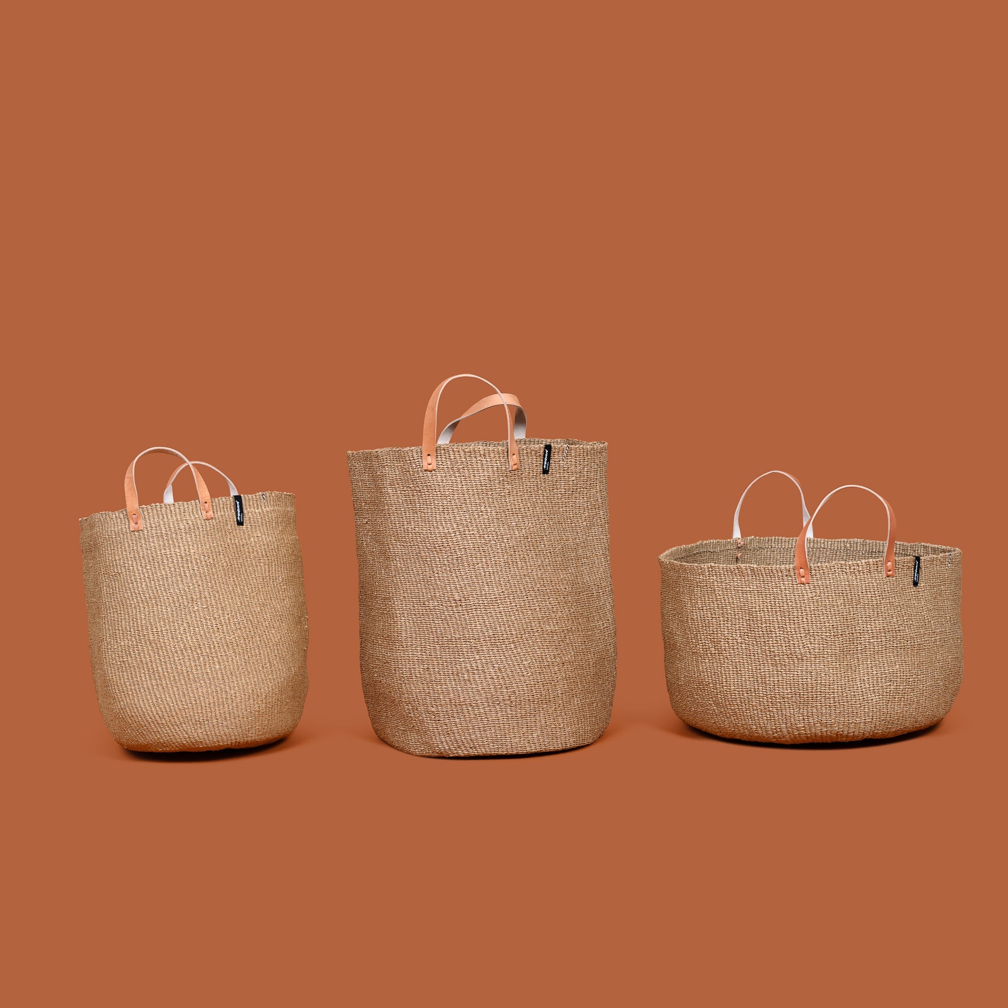 Fair Trade brown market basket L