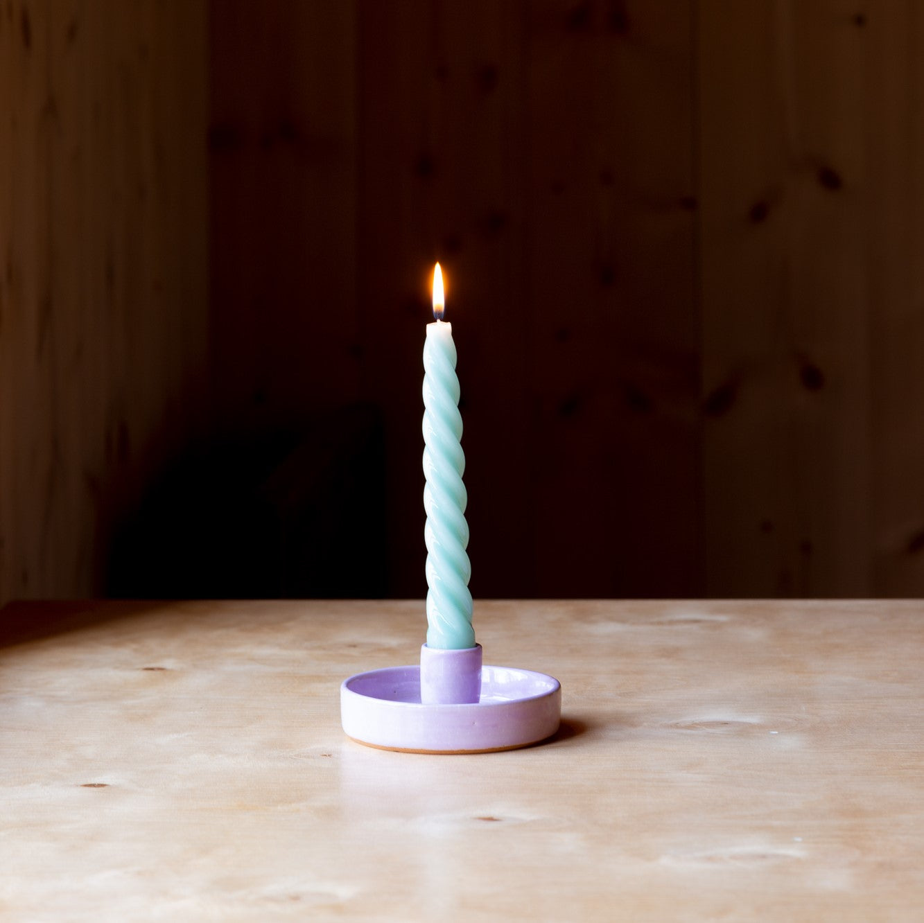 Ceramic candle holder | Lilac