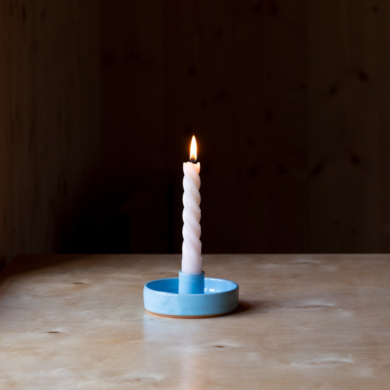 Ceramic candle holder | Light blue
