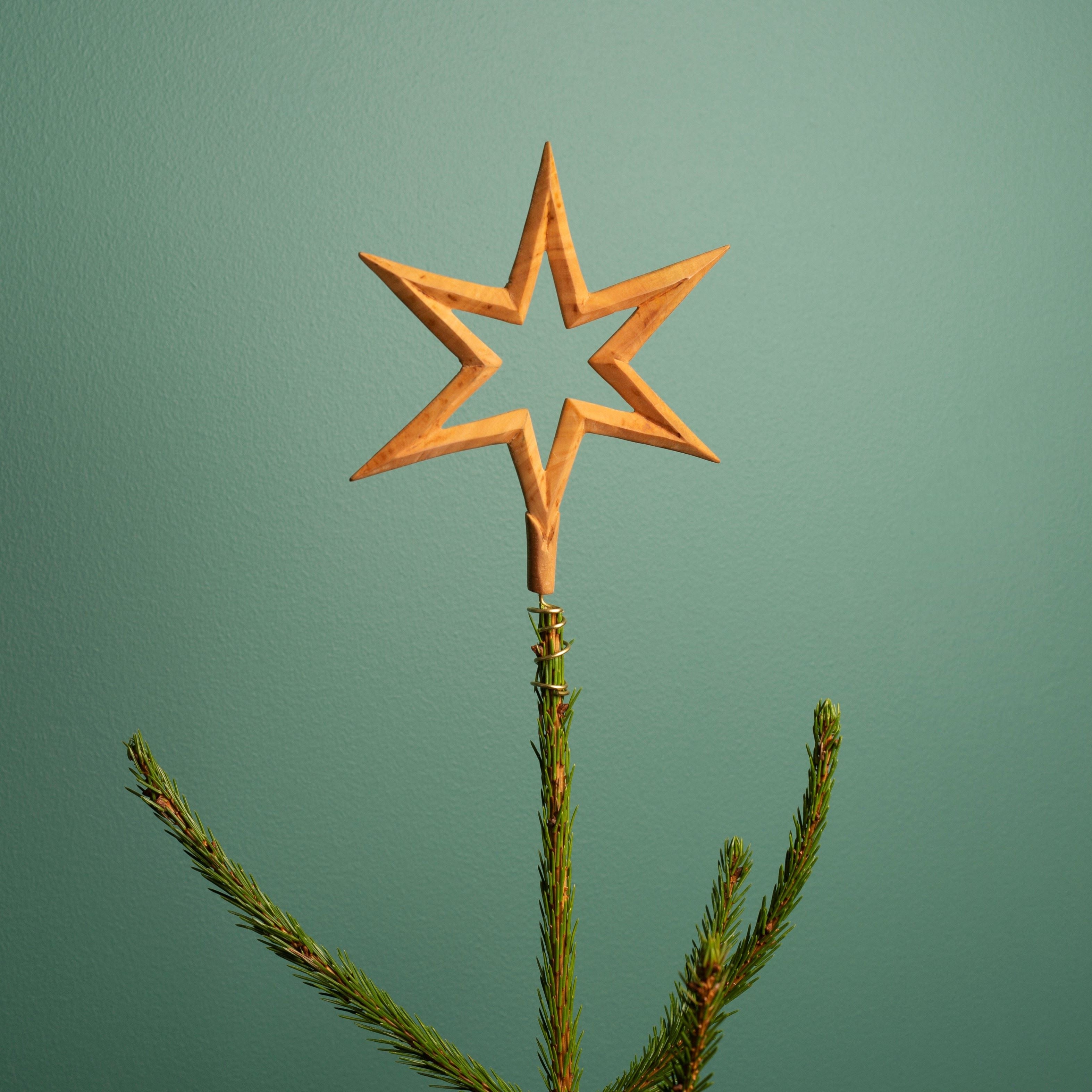 Wooden ornament | Christmas tree star