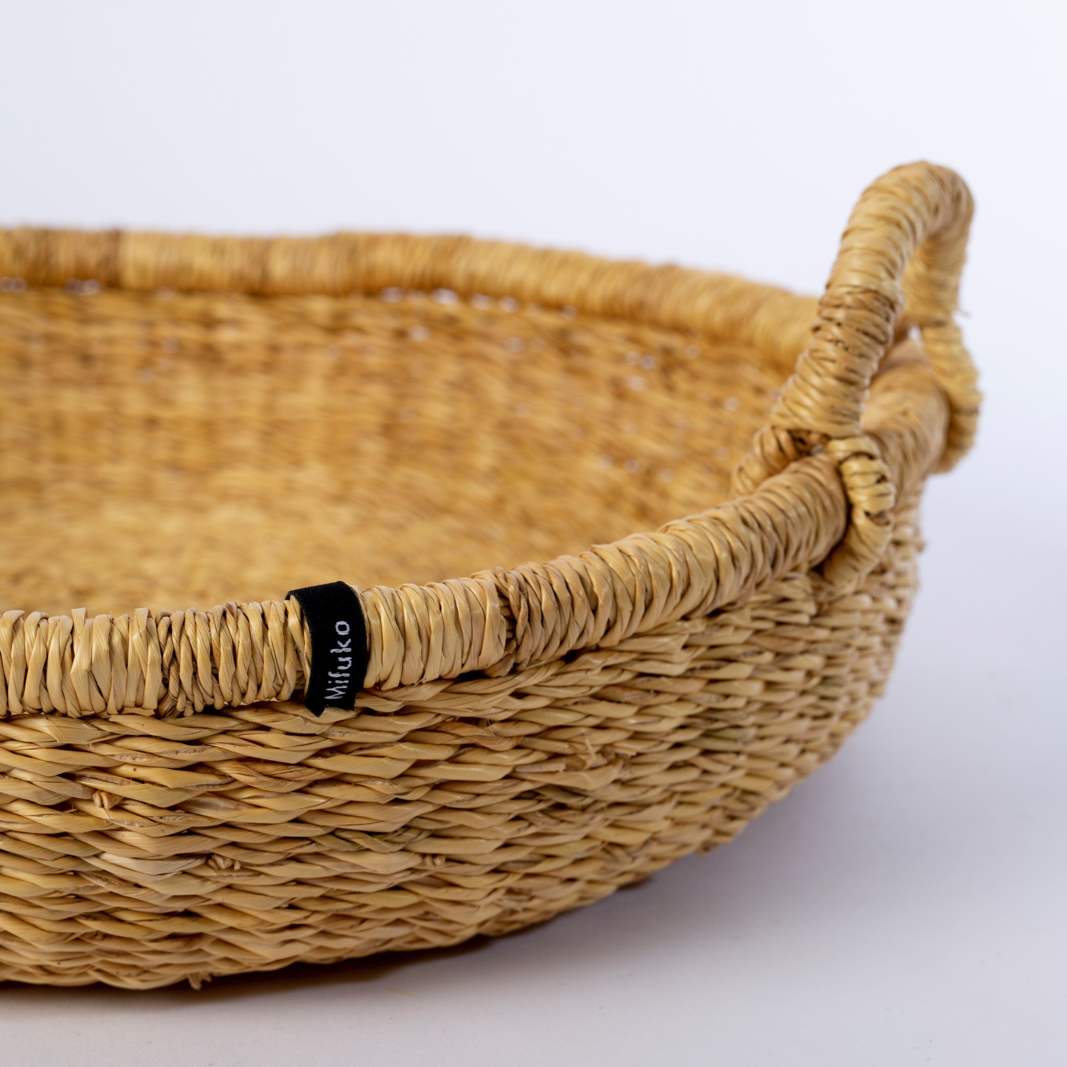 Mifuko Elephant grass Bowl basket M / S Bolga bowl S