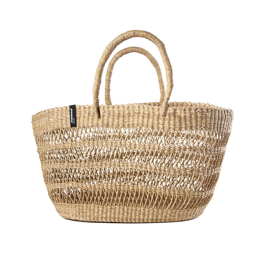 Mifuko Elephant grass Market basket M Bolga market basket | Natural open weave M