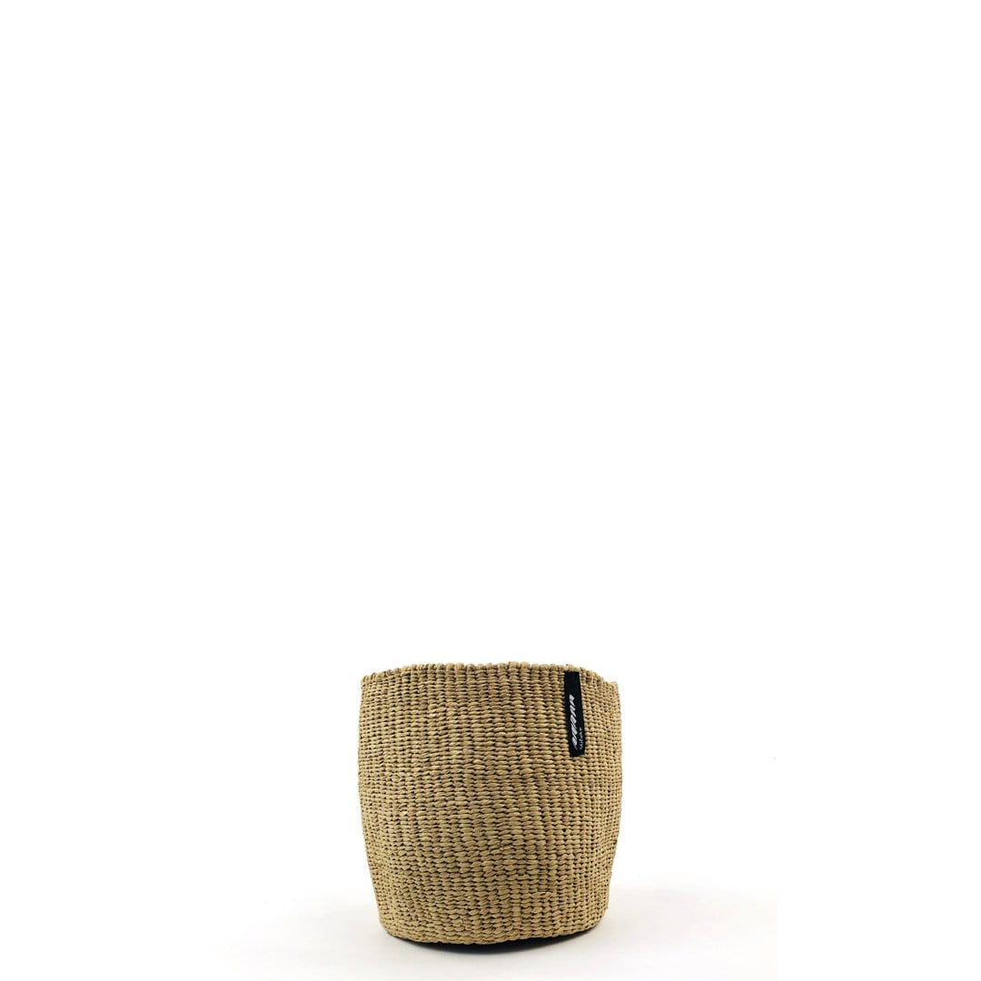 Handmade fair trade Paper Kiondo basket | Brown XS