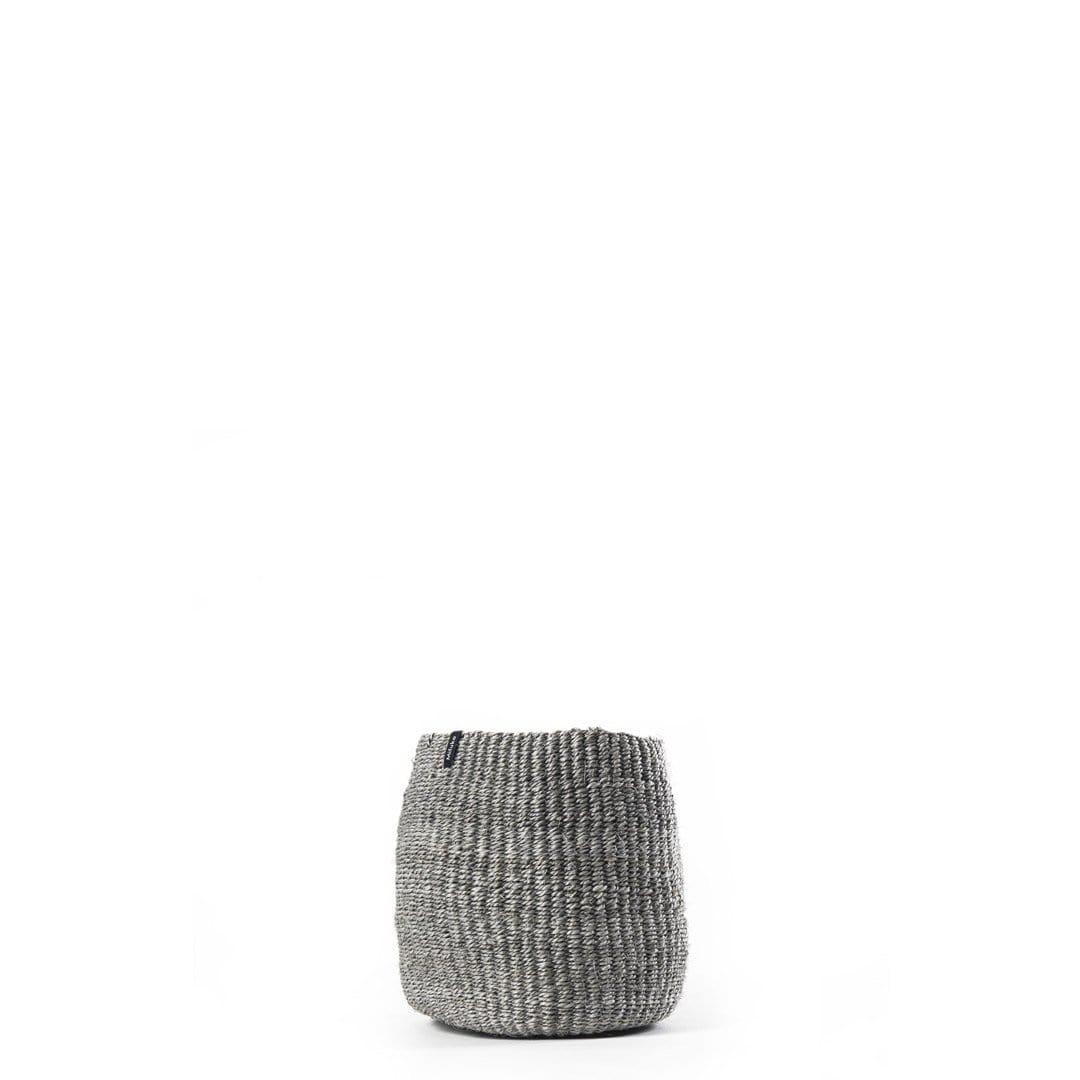 Handmade fair trade Sisal Kiondo basket | Light grey XS