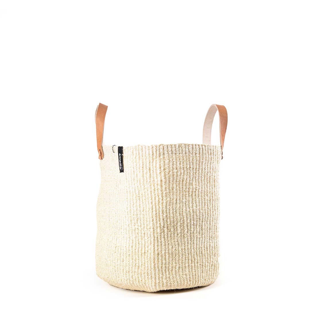 Handmade fair trade Sisal Kiondo market basket | Natural M