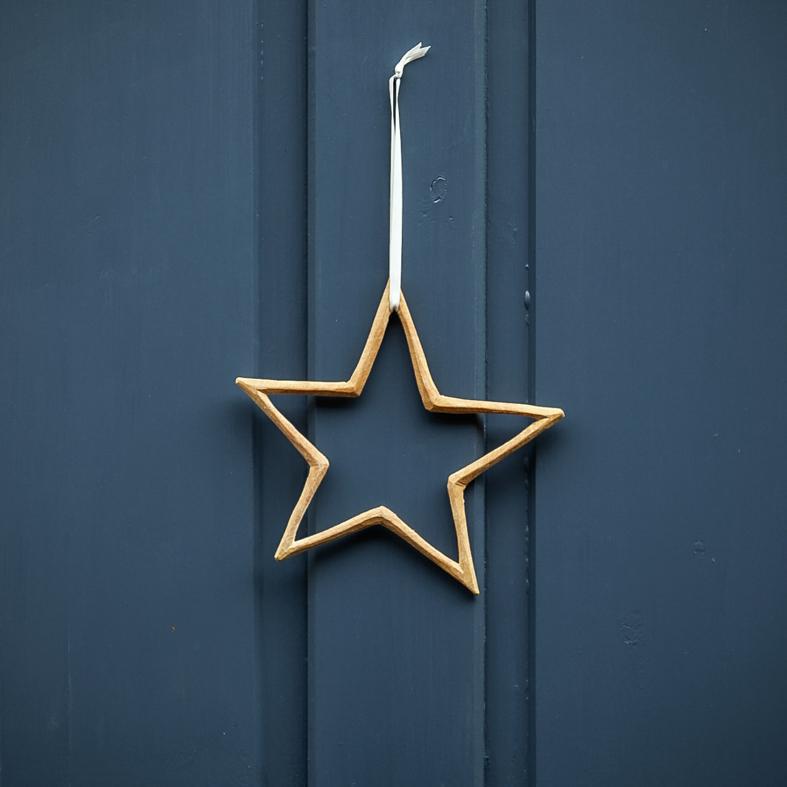 Handmade fair trade Wood Wooden ornament | Star S