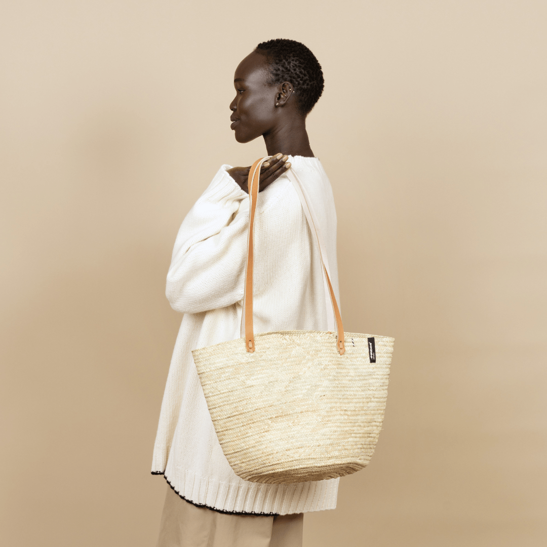 Mifuko Palm tree leaves Shopper basket M Mkeka shopper basket | Natural M