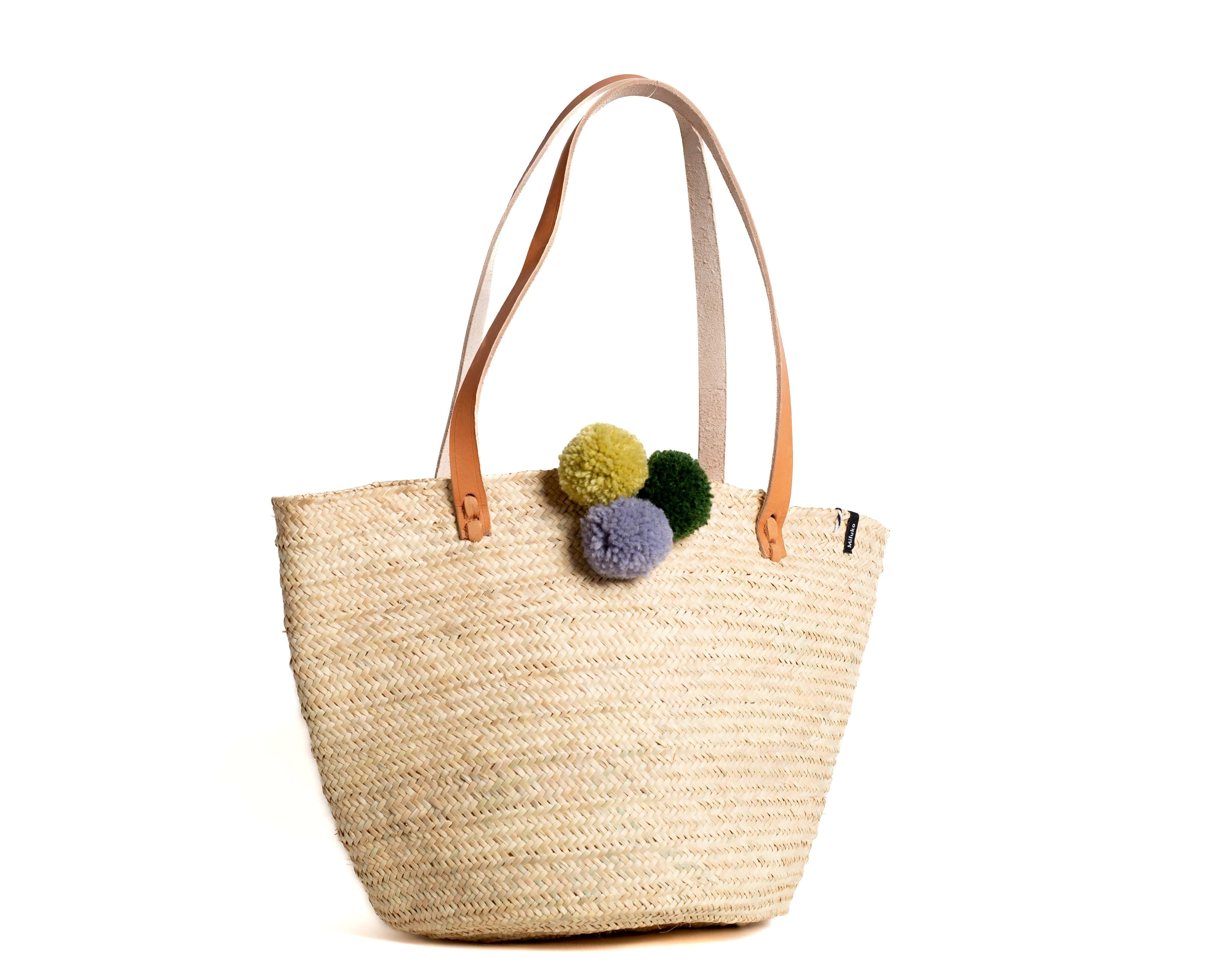 Mifuko Palm tree leaves Shopper basket Mkeka shopper basket | Natural S