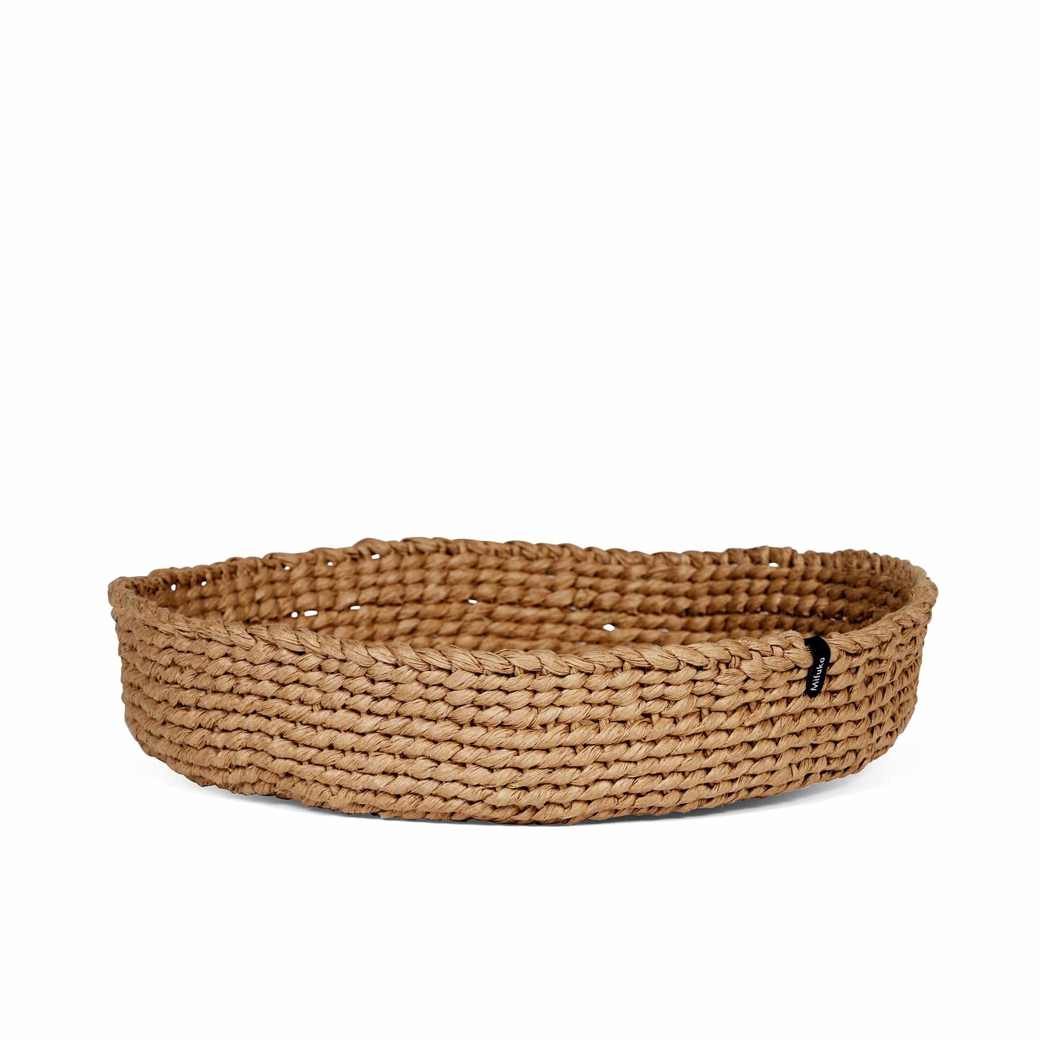 Mifuko Paper Bowl basket M Kiondo Bowl | Brown M