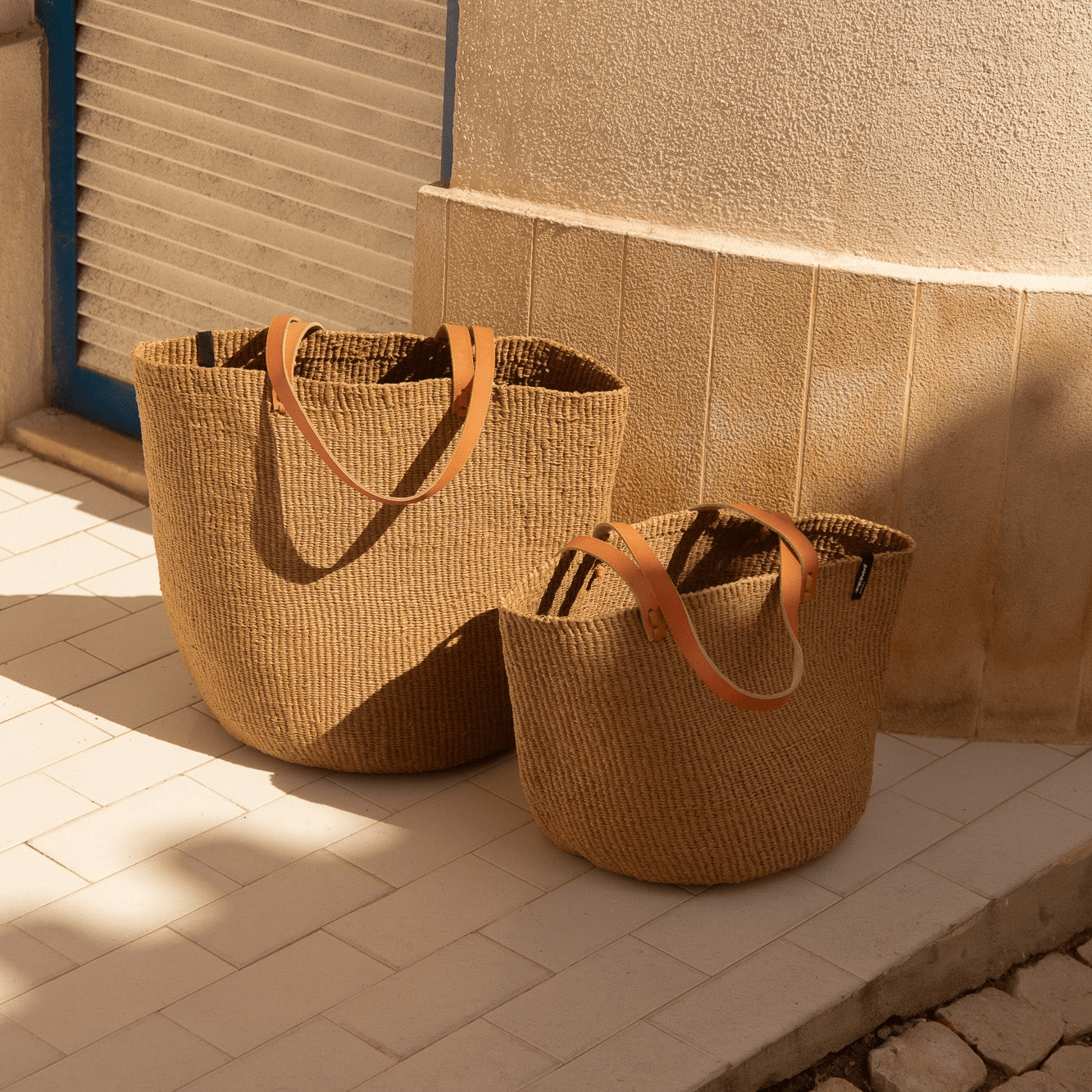 Mifuko Paper Shopper basket L Kiondo shopper basket | Brown L