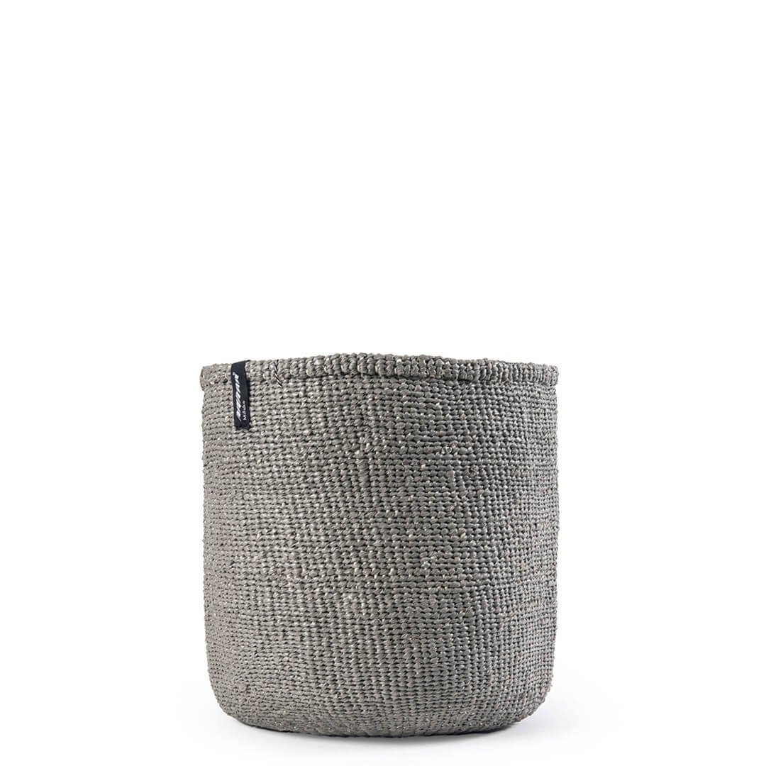 Mifuko Plastic and sisal Medium size basket M Kiondo basket | Warm grey M