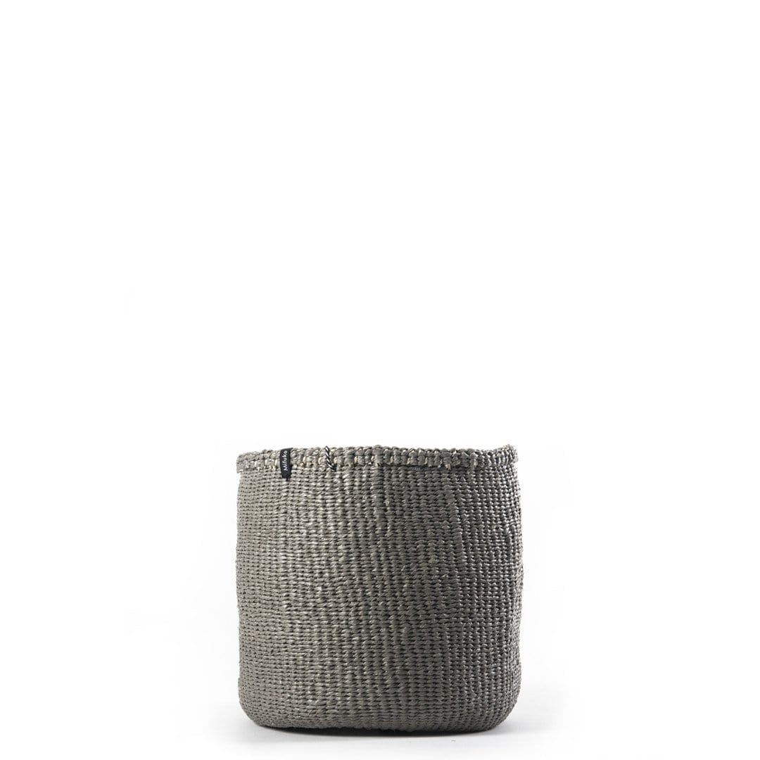 Mifuko Plastic and sisal Small basket S Kiondo basket | Warm grey S