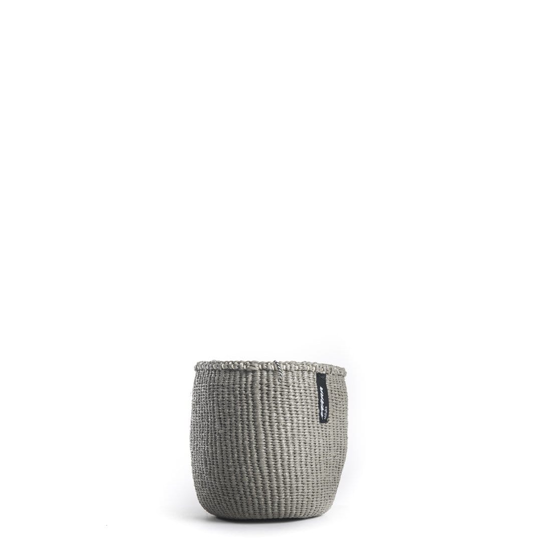 Mifuko Plastic and sisal Small basket XS Kiondo basket | Warm grey XS